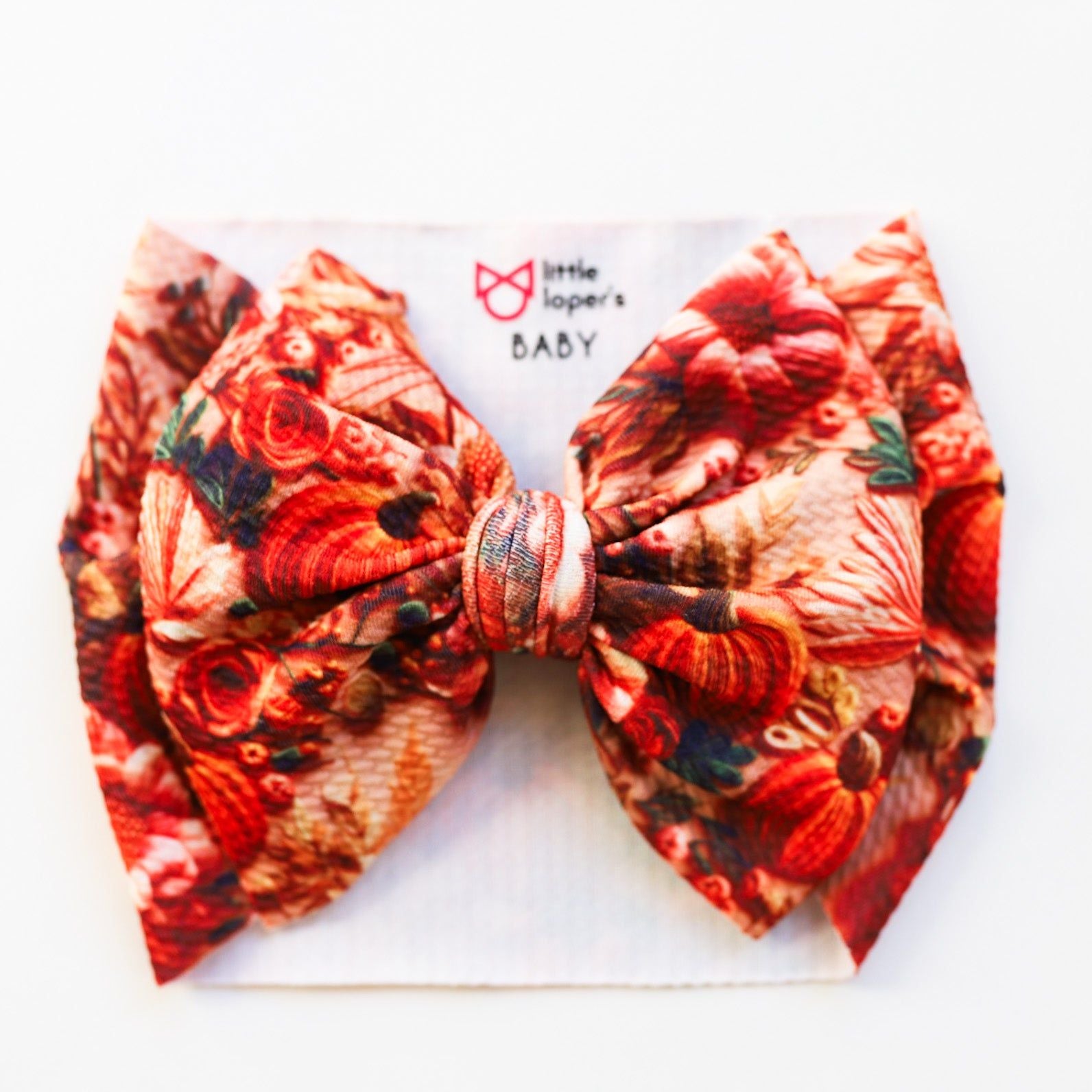 Fall Faux Embroidered Headwrap