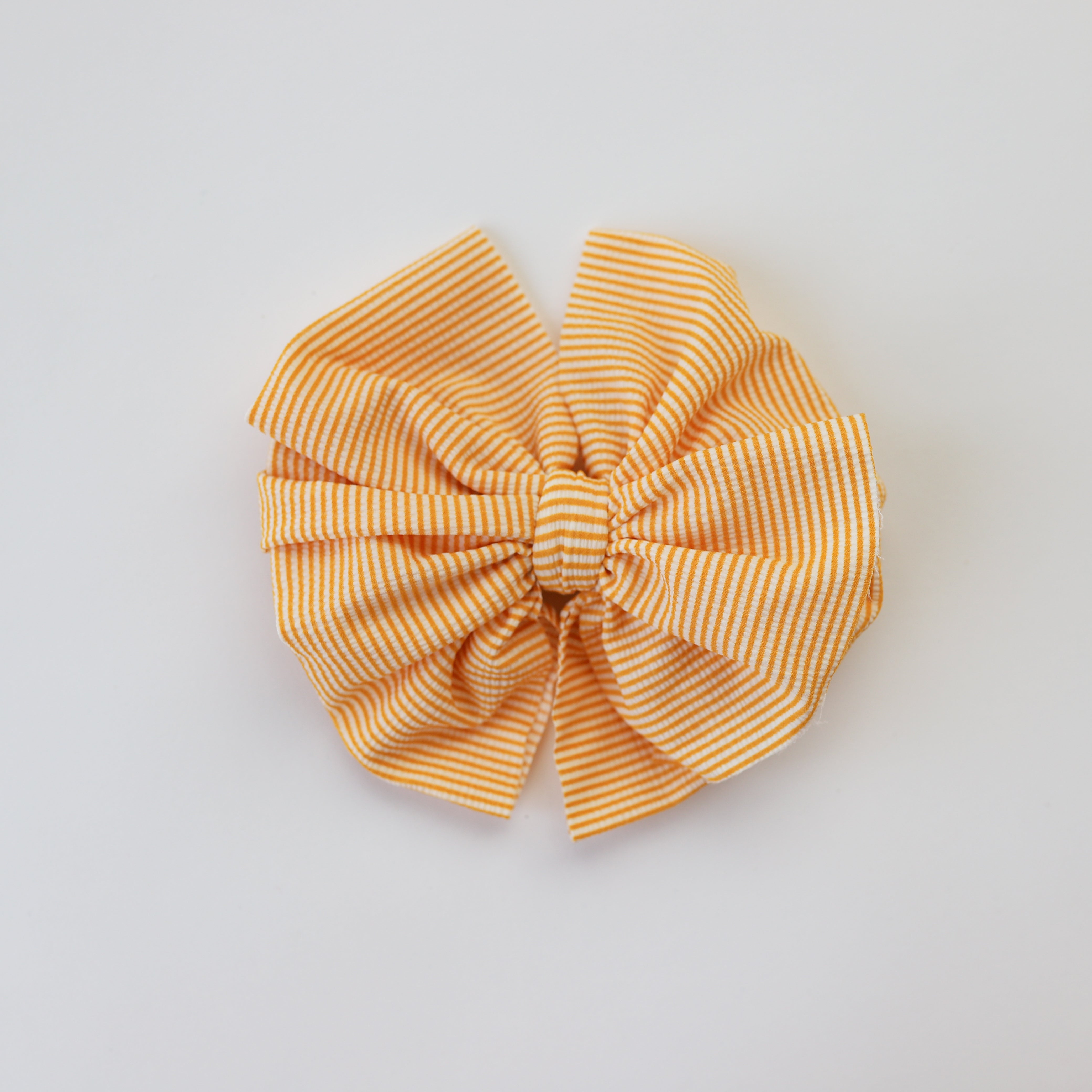 Yellow Seersucker Bow
