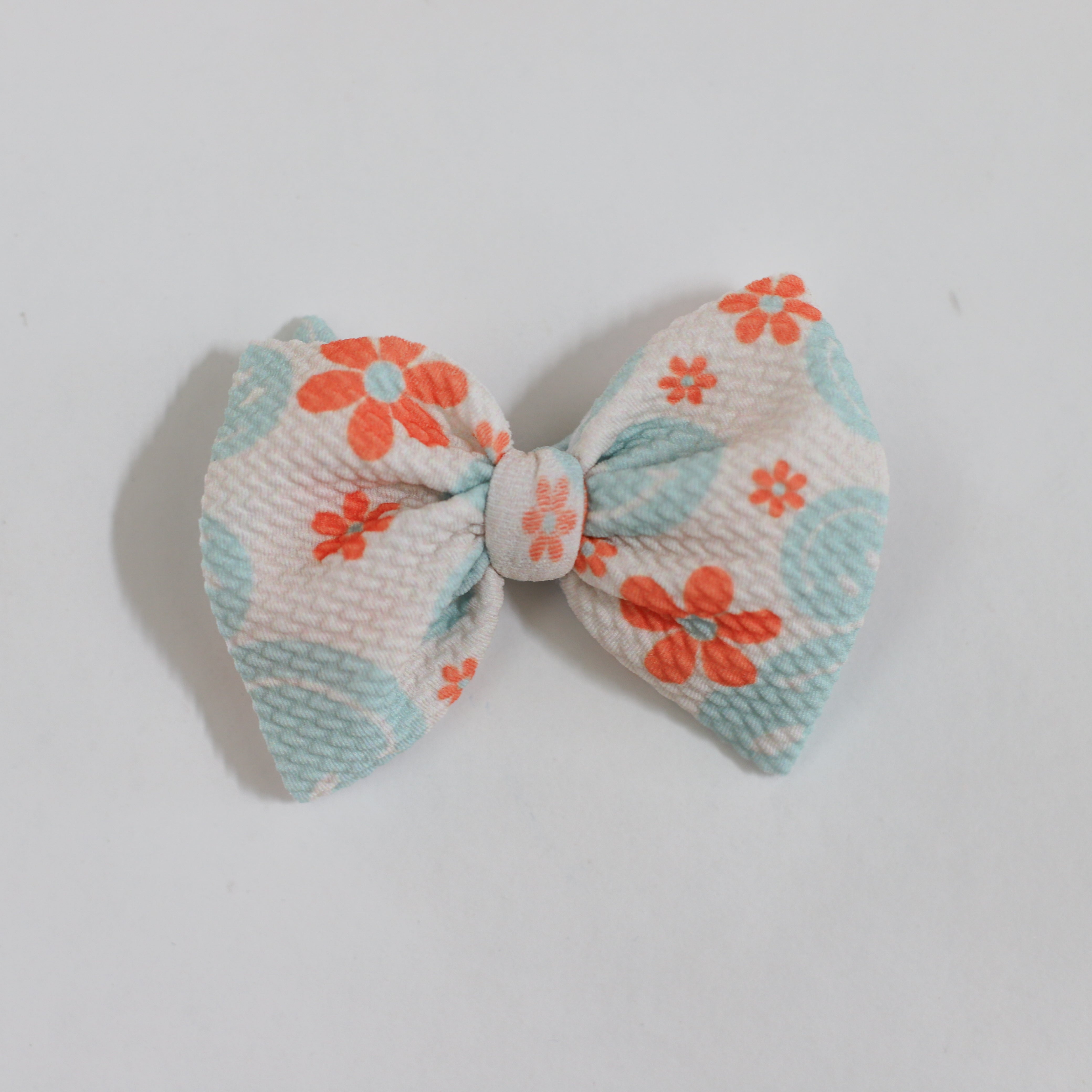 Blue Smiley Bow