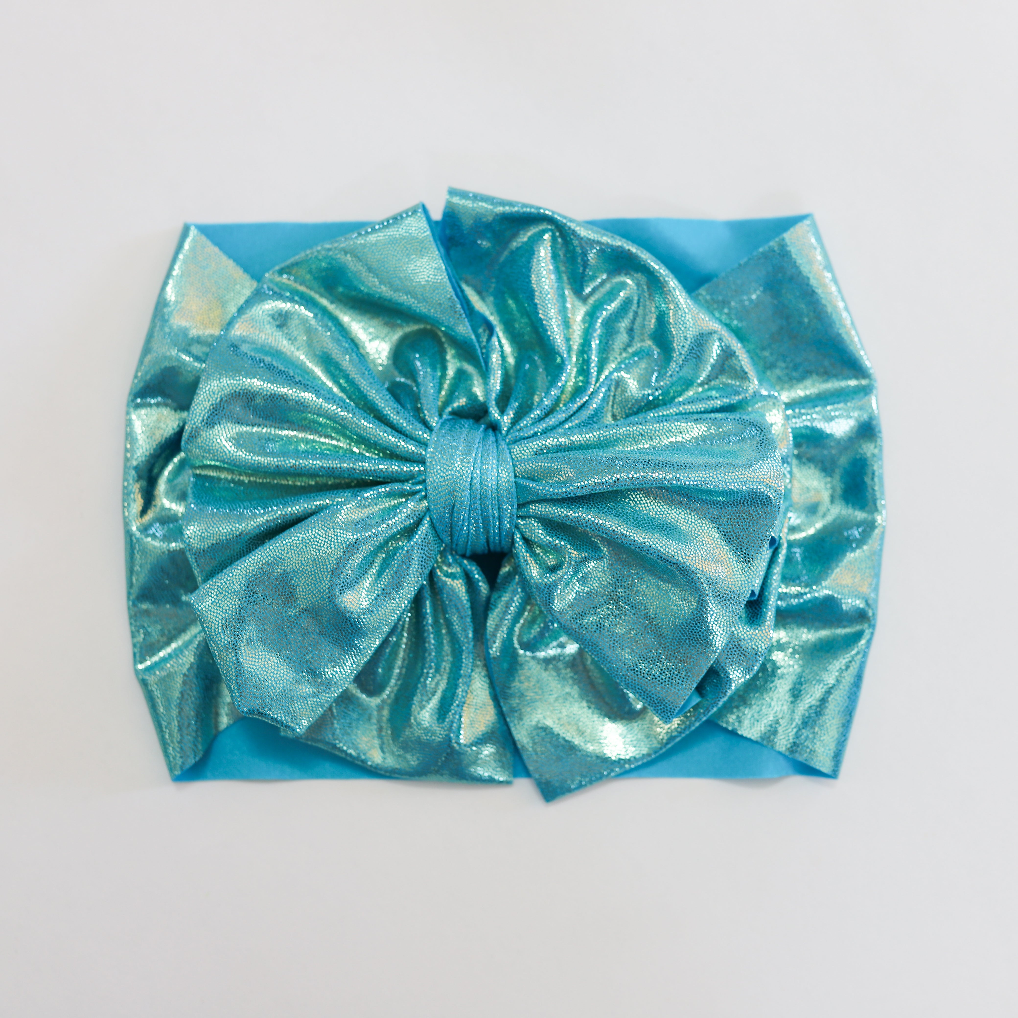 Hawaiian Teal Shimmer Headwrap