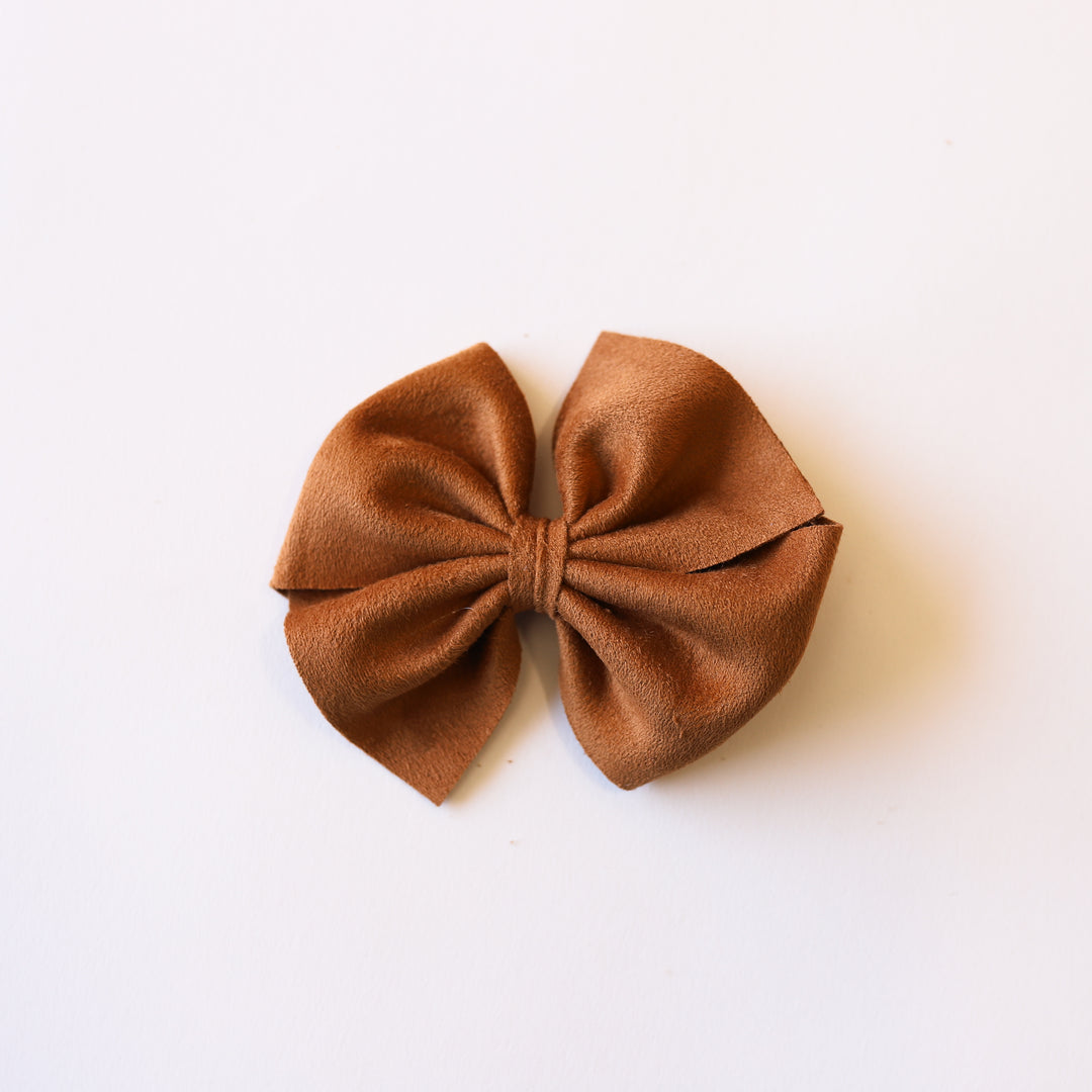 Chocolate Suede Butterfly and Dainty