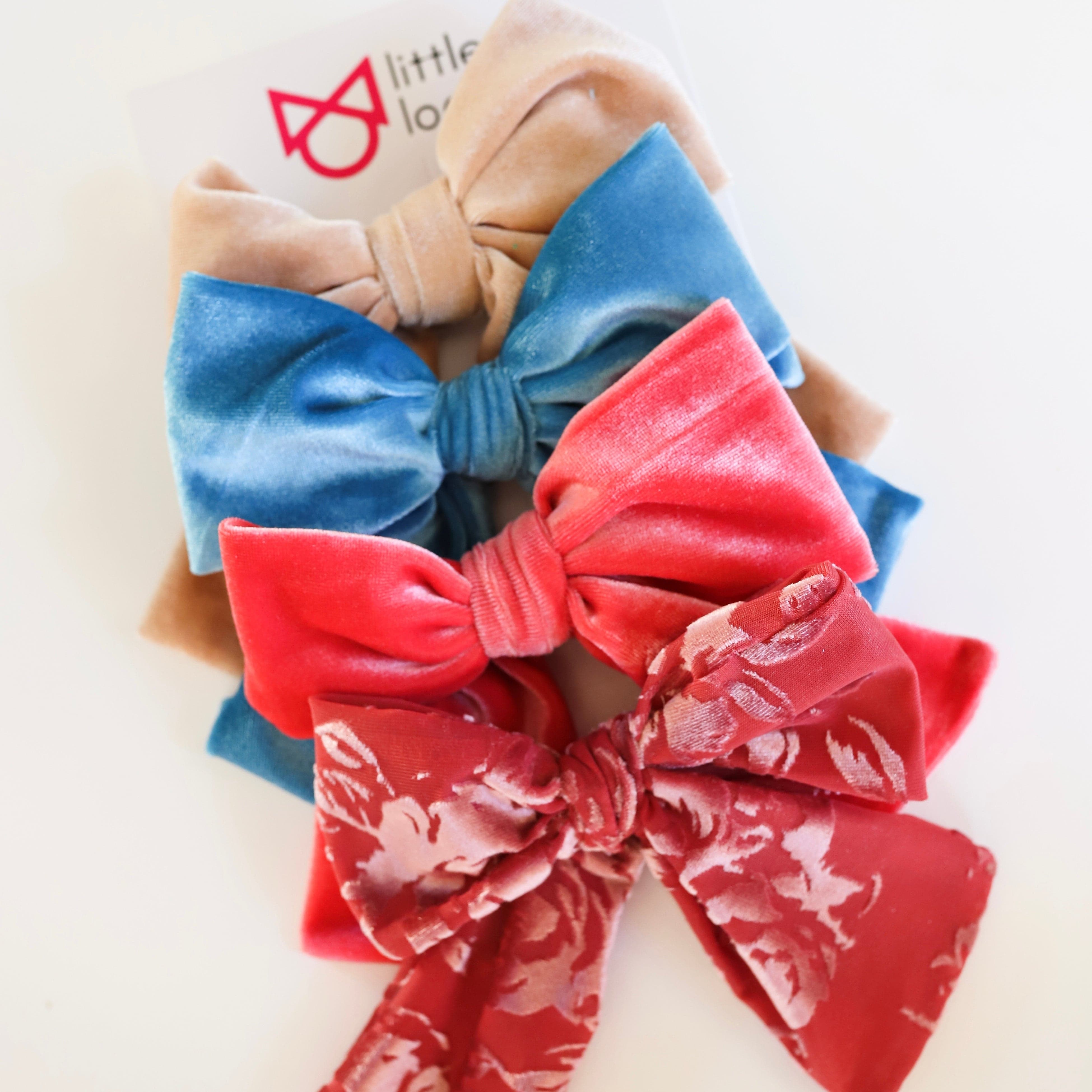 Winter Blues Oversized Bow