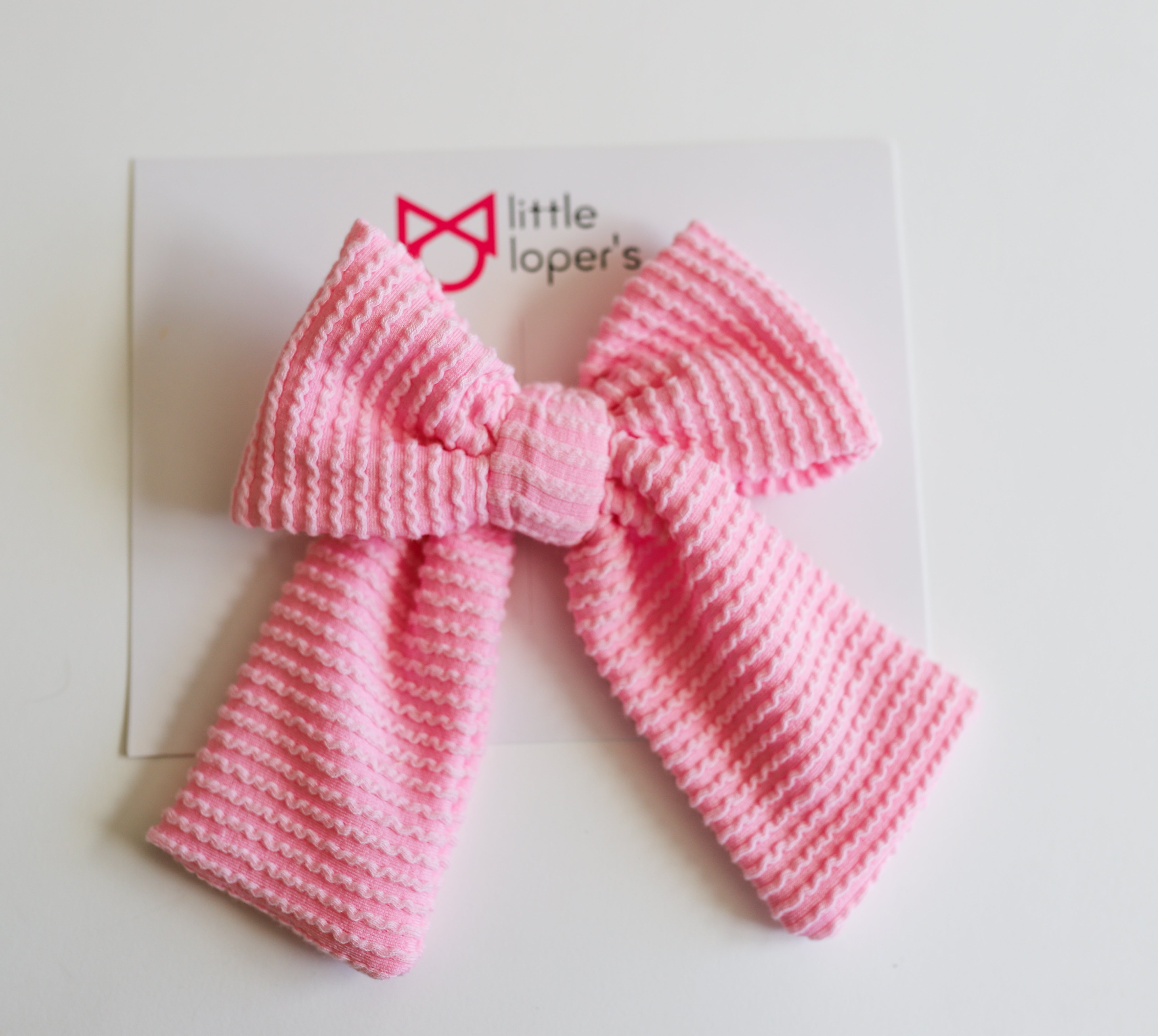 Cozy Ribbed Party Bows Set of 5