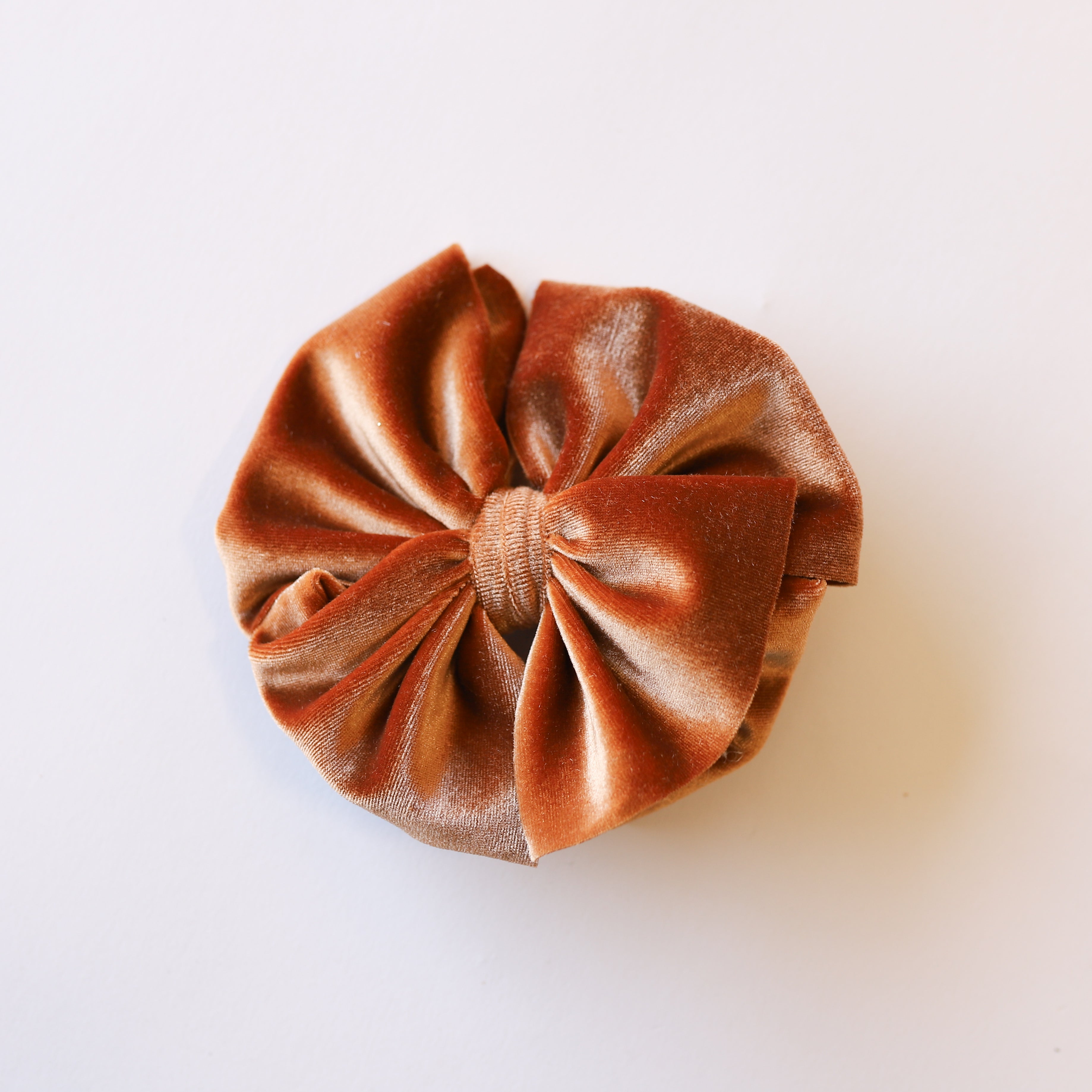 Bronze Velvet Big + Skinny Bow