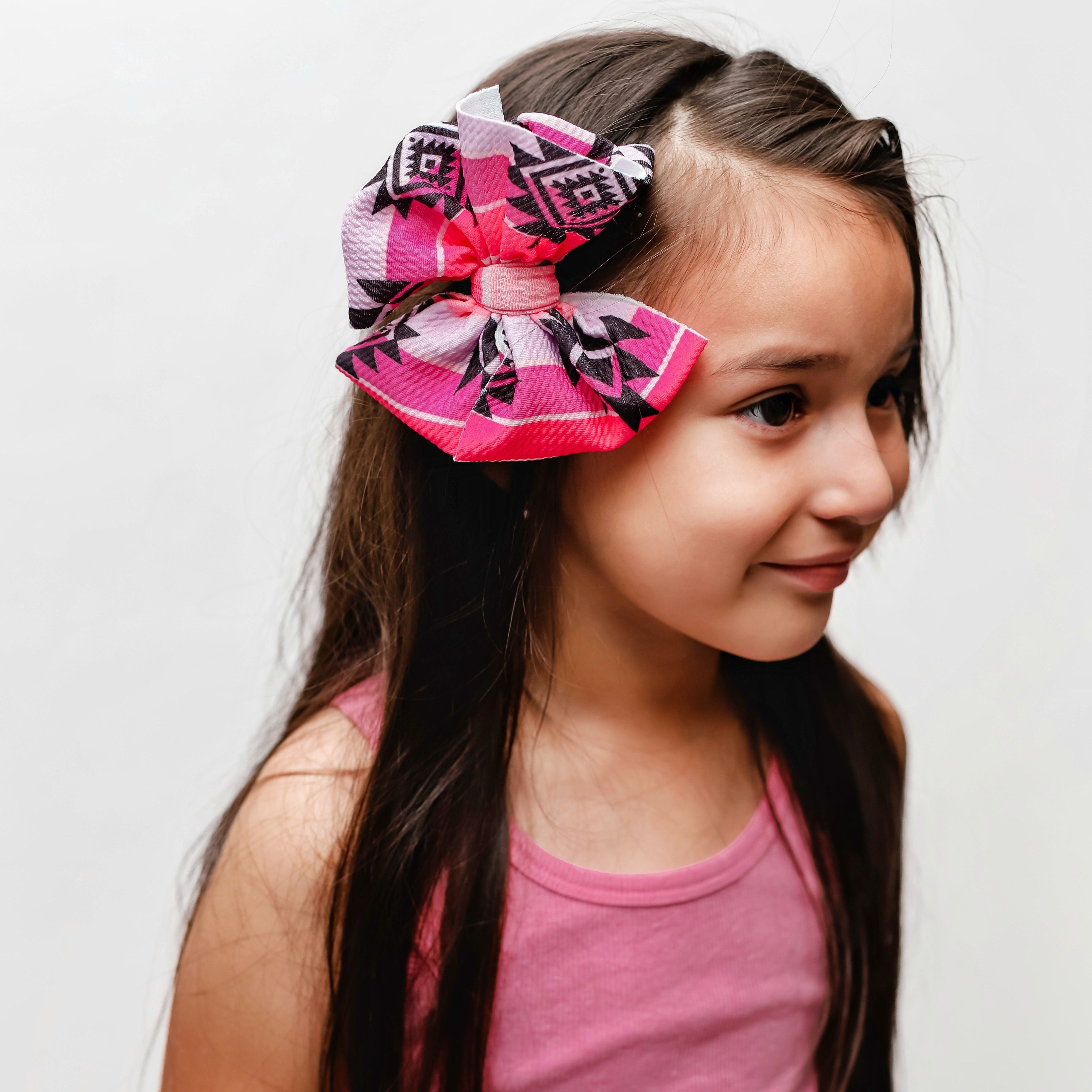 Pink Western Bow