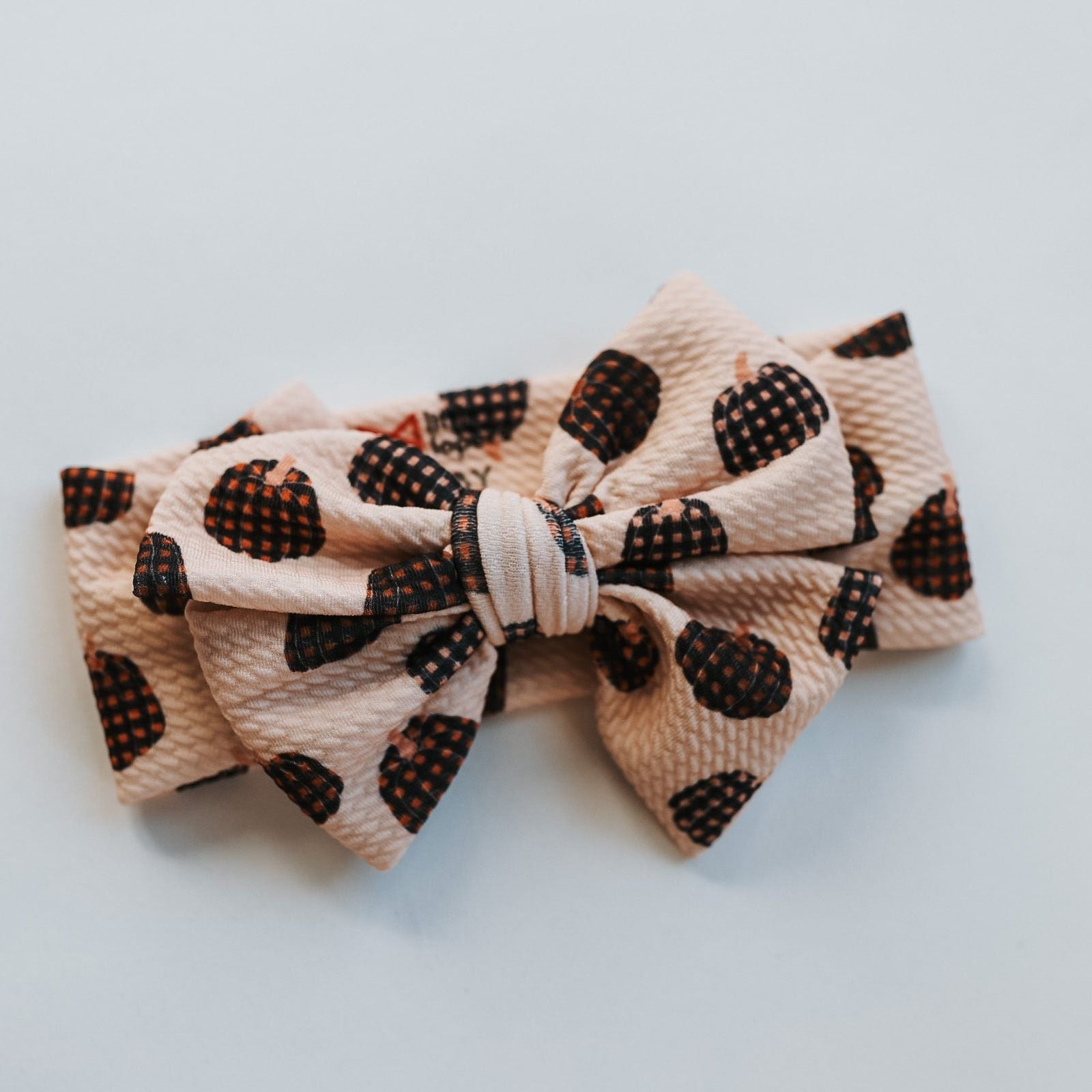 Gingham Pumpkin Headwrap