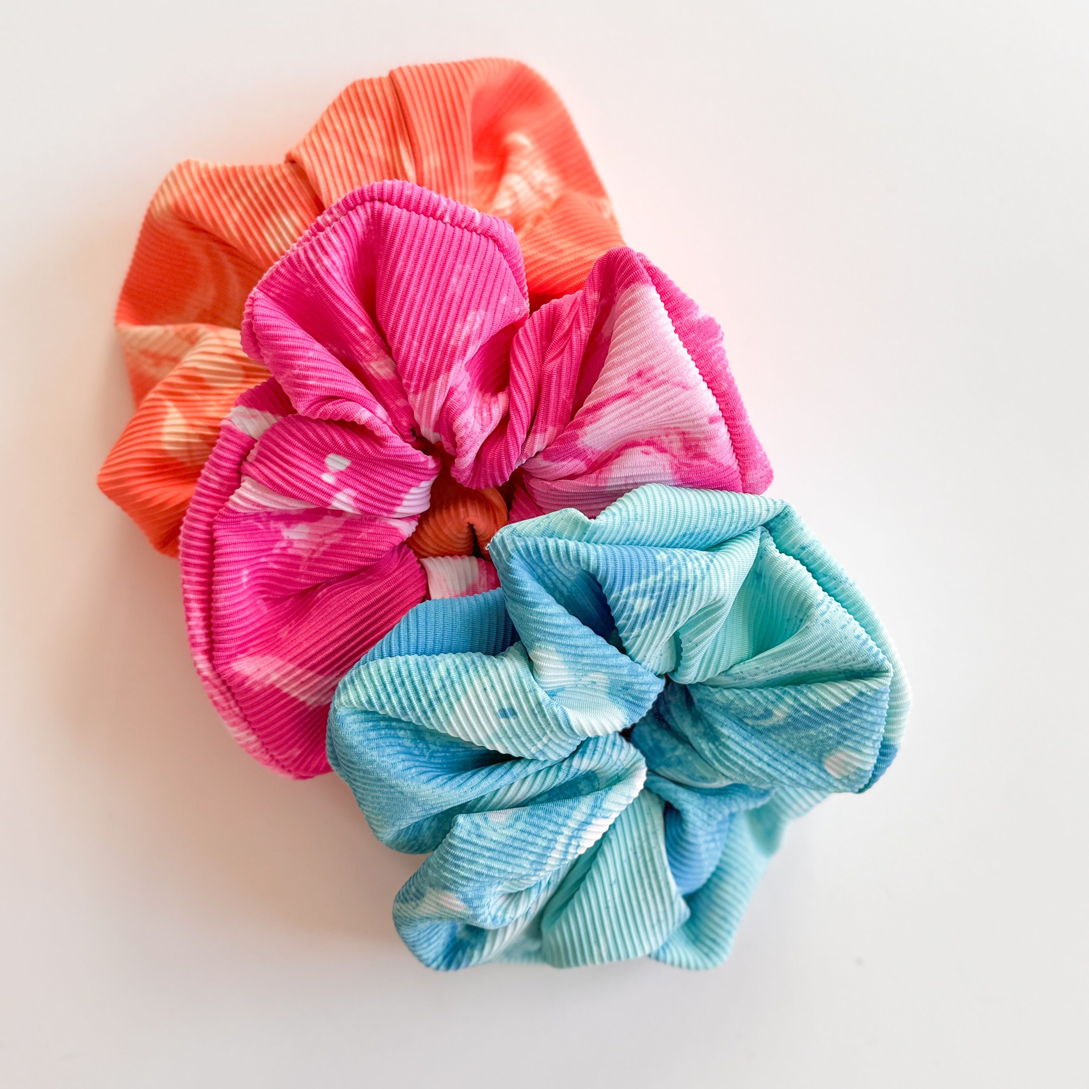Splash of Colors Ruched Scrunchie