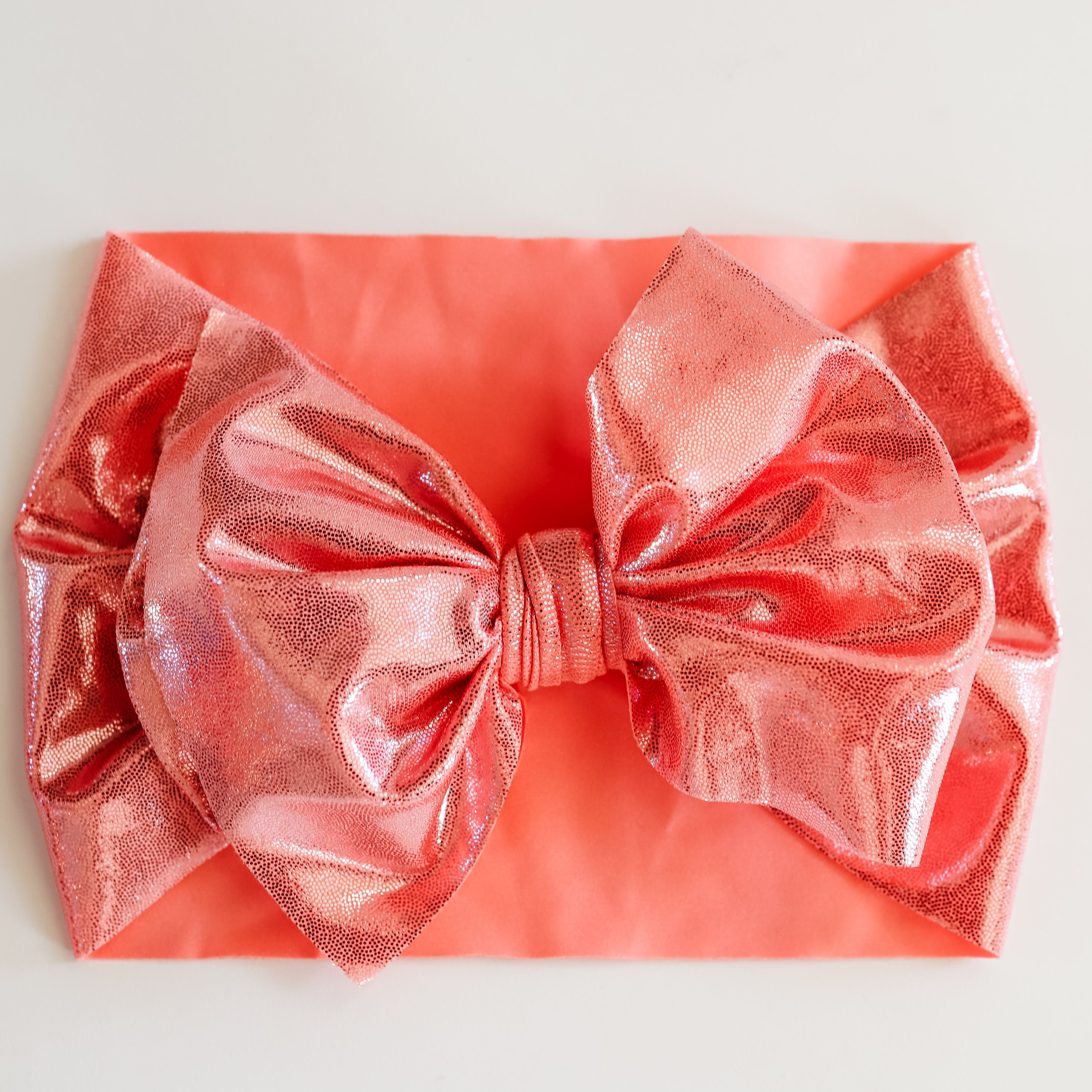 Light Coral Shimmer Headwrap