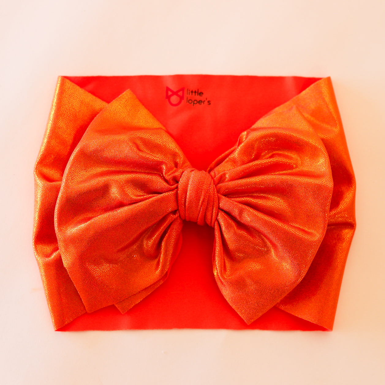 Orange Shimmer Headwrap