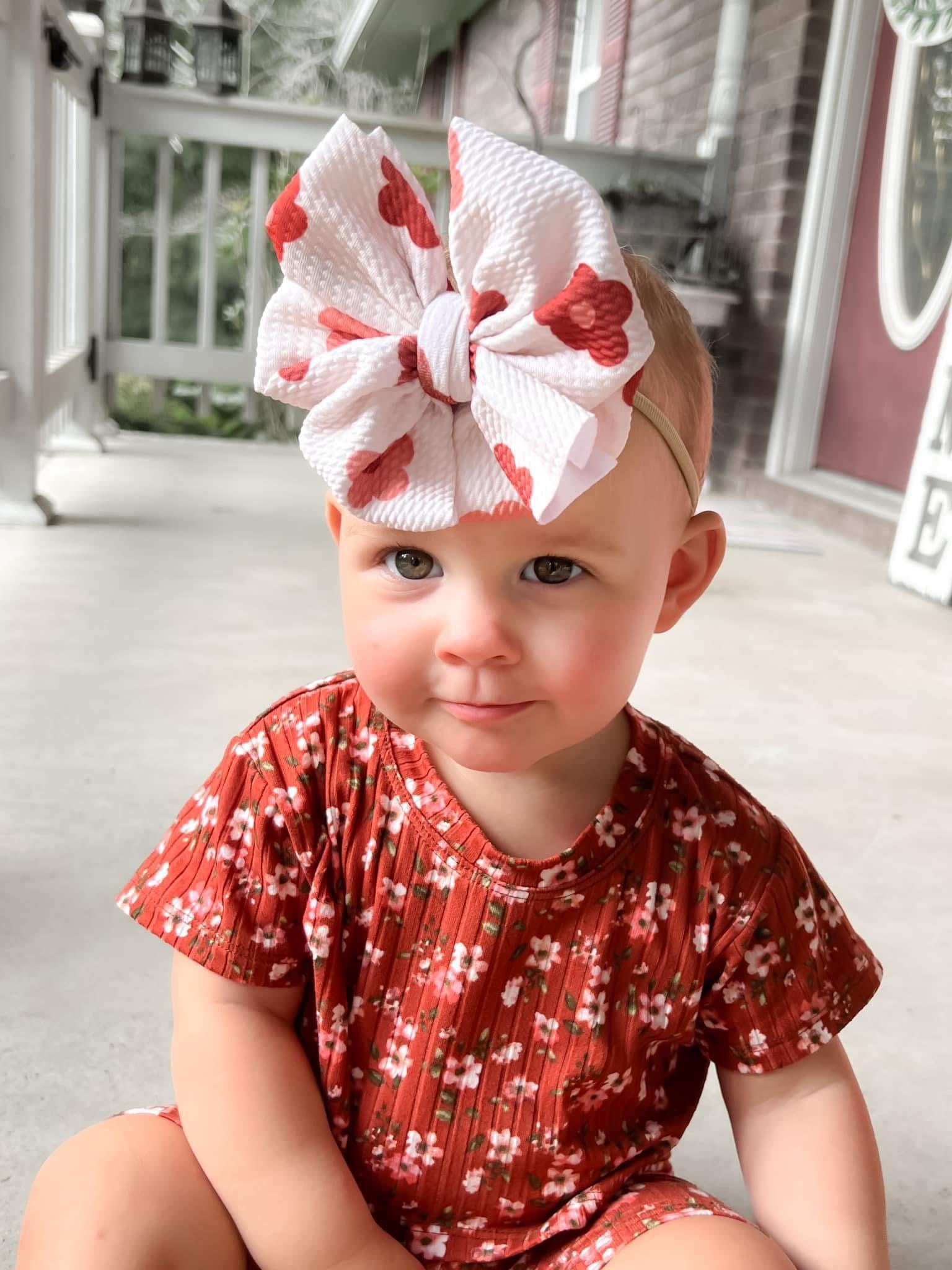 Rosewood Daisy Big + Skinny Bow