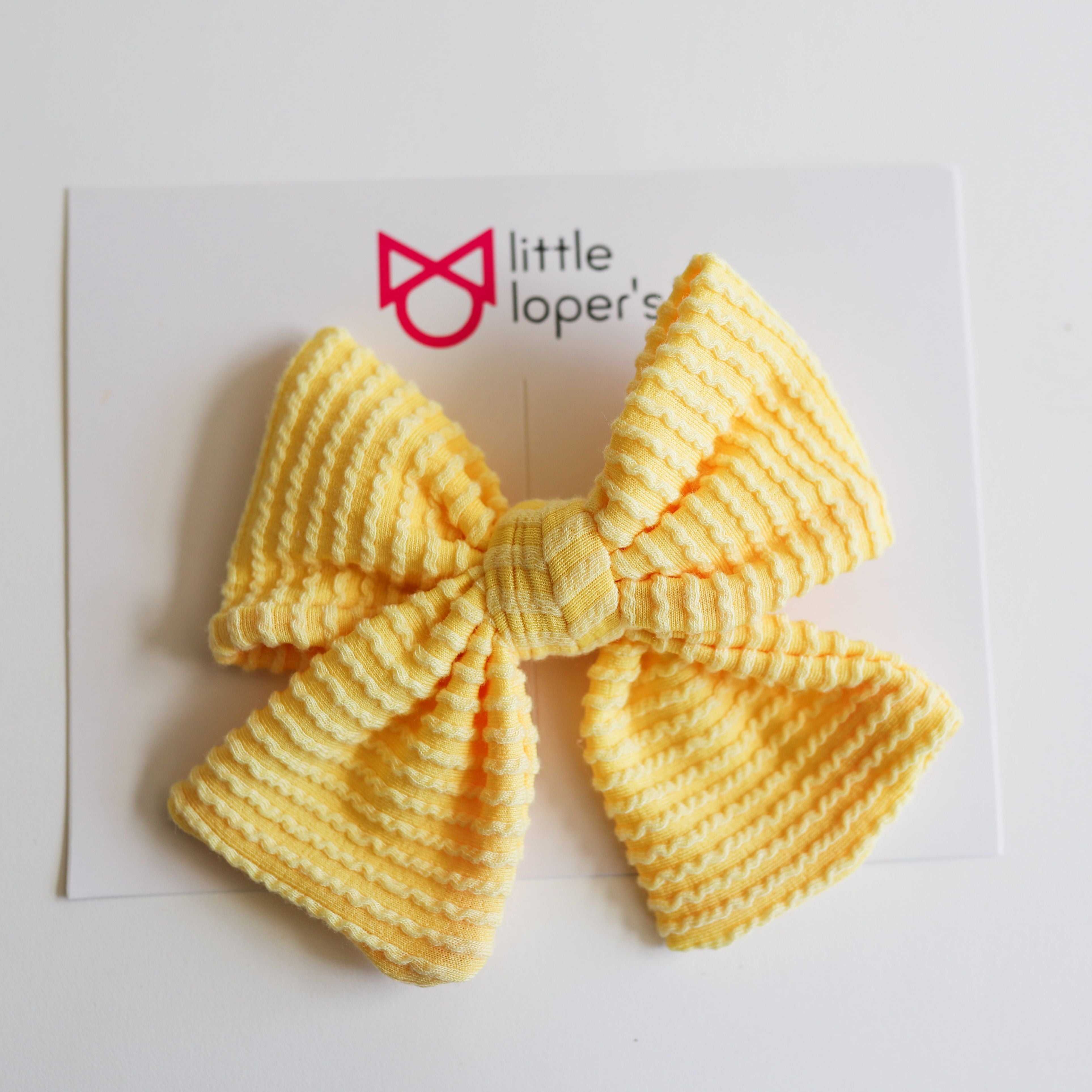 Cozy Ribbed Party Bows Set of 5