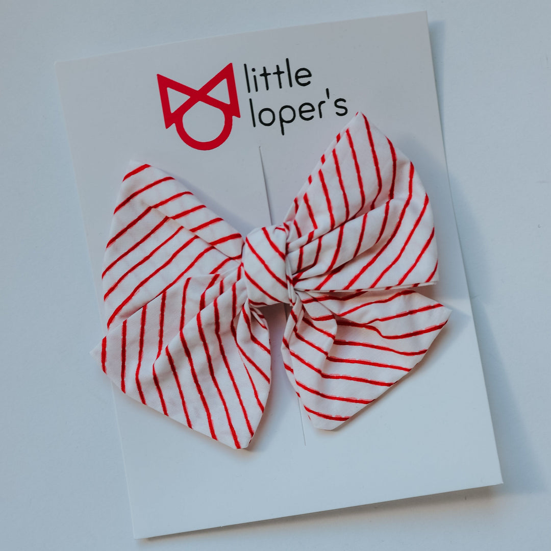 Candy Cane Stripe bow