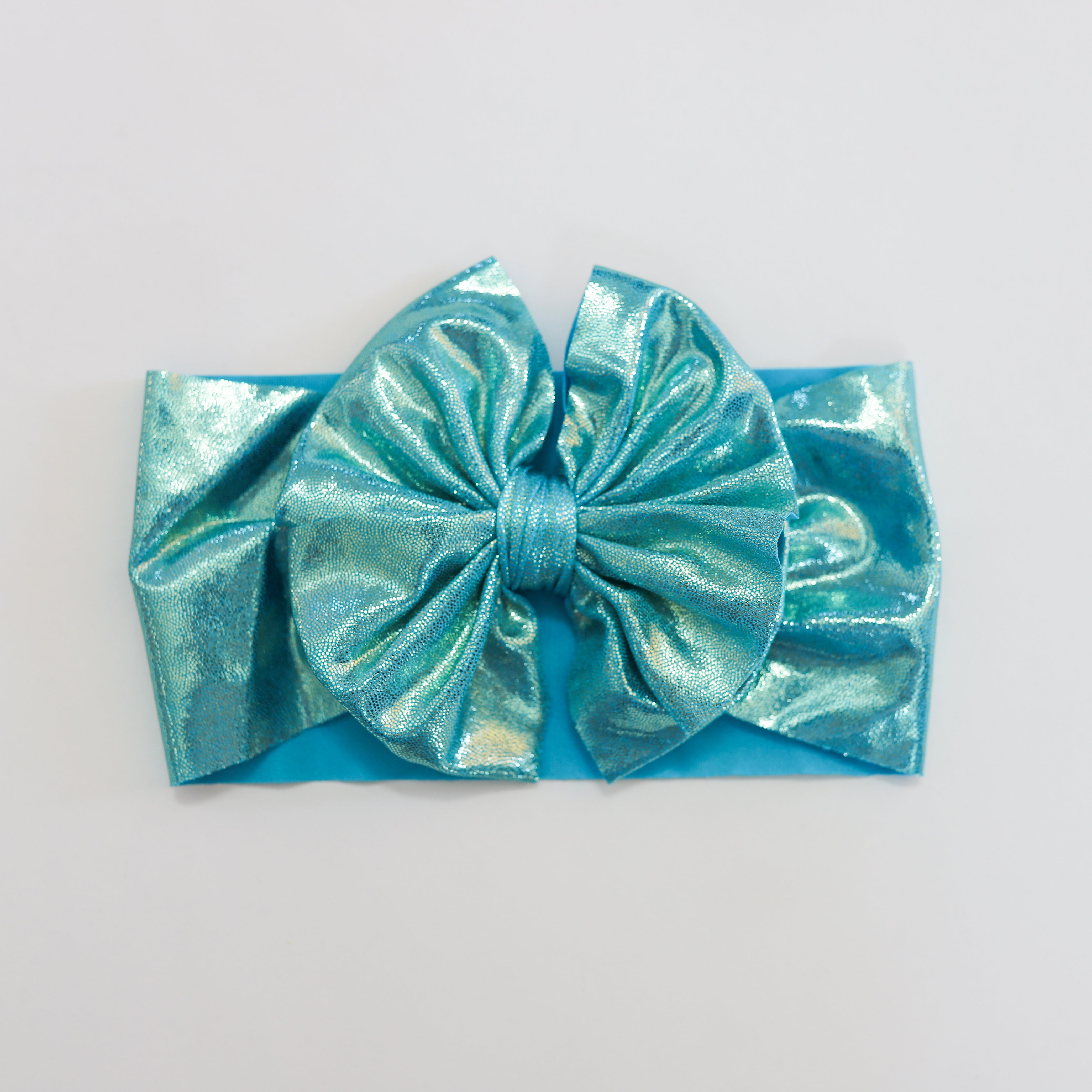 Hawaiian Teal Shimmer Headwrap