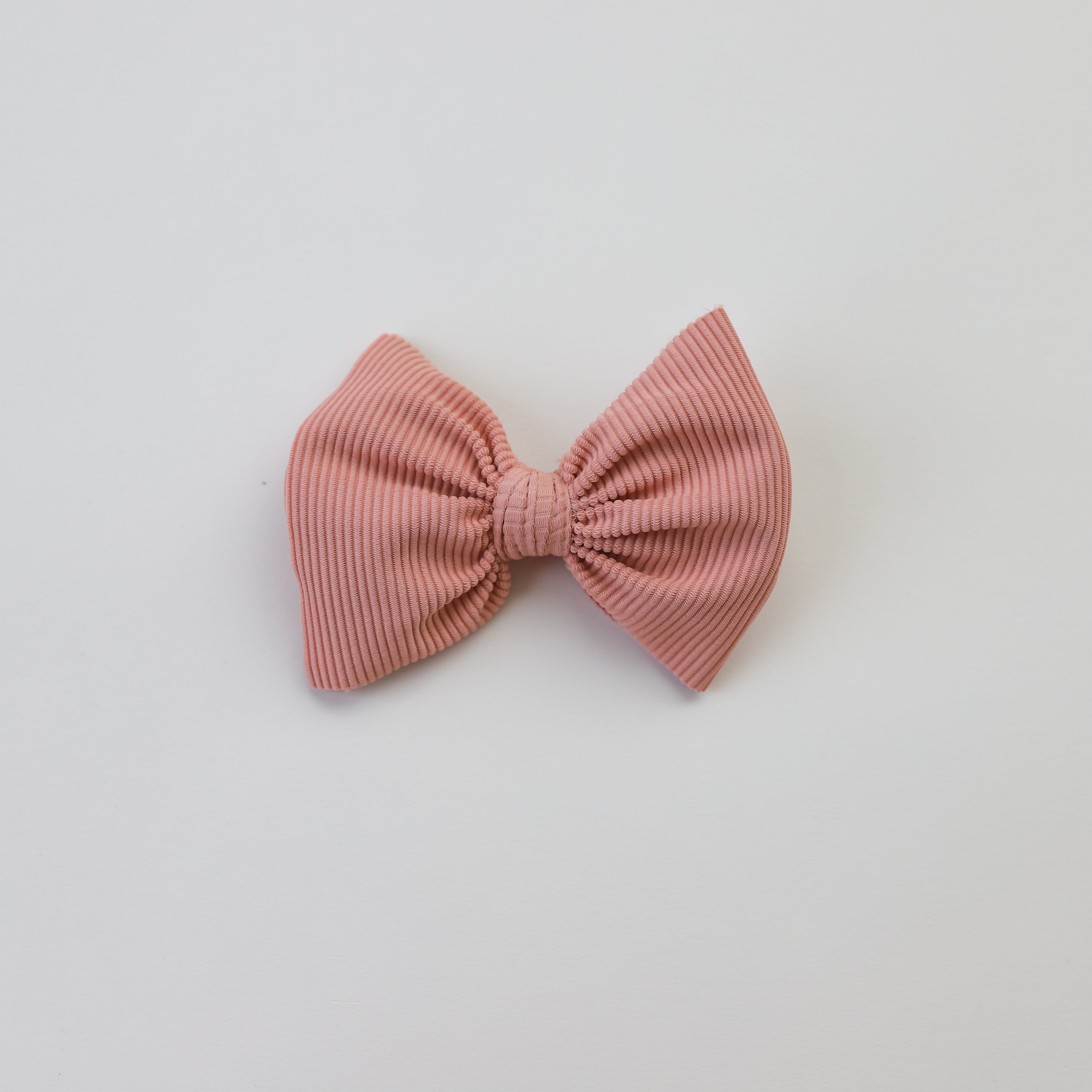 Nude Ribbed Bow
