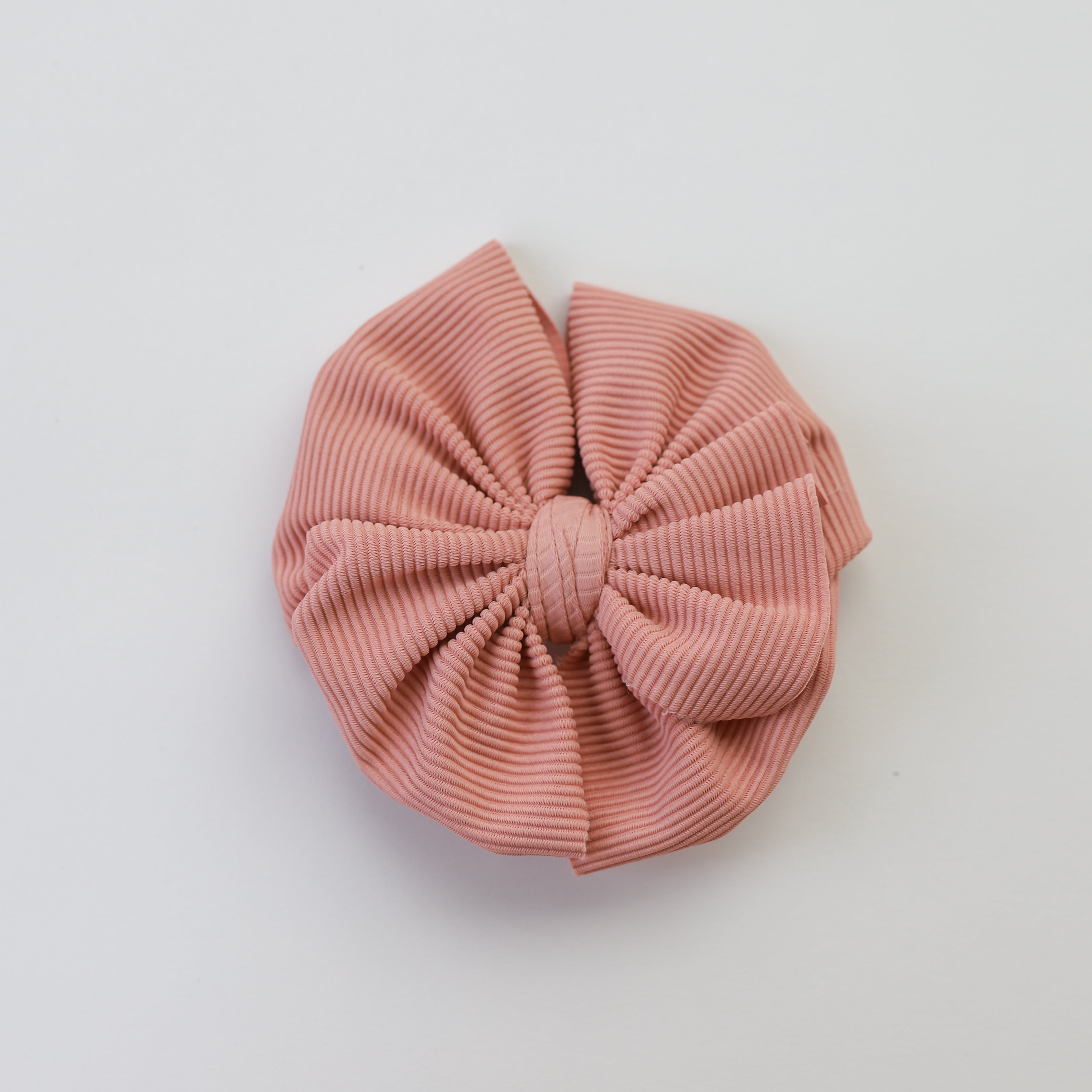 Nude Ribbed Bow