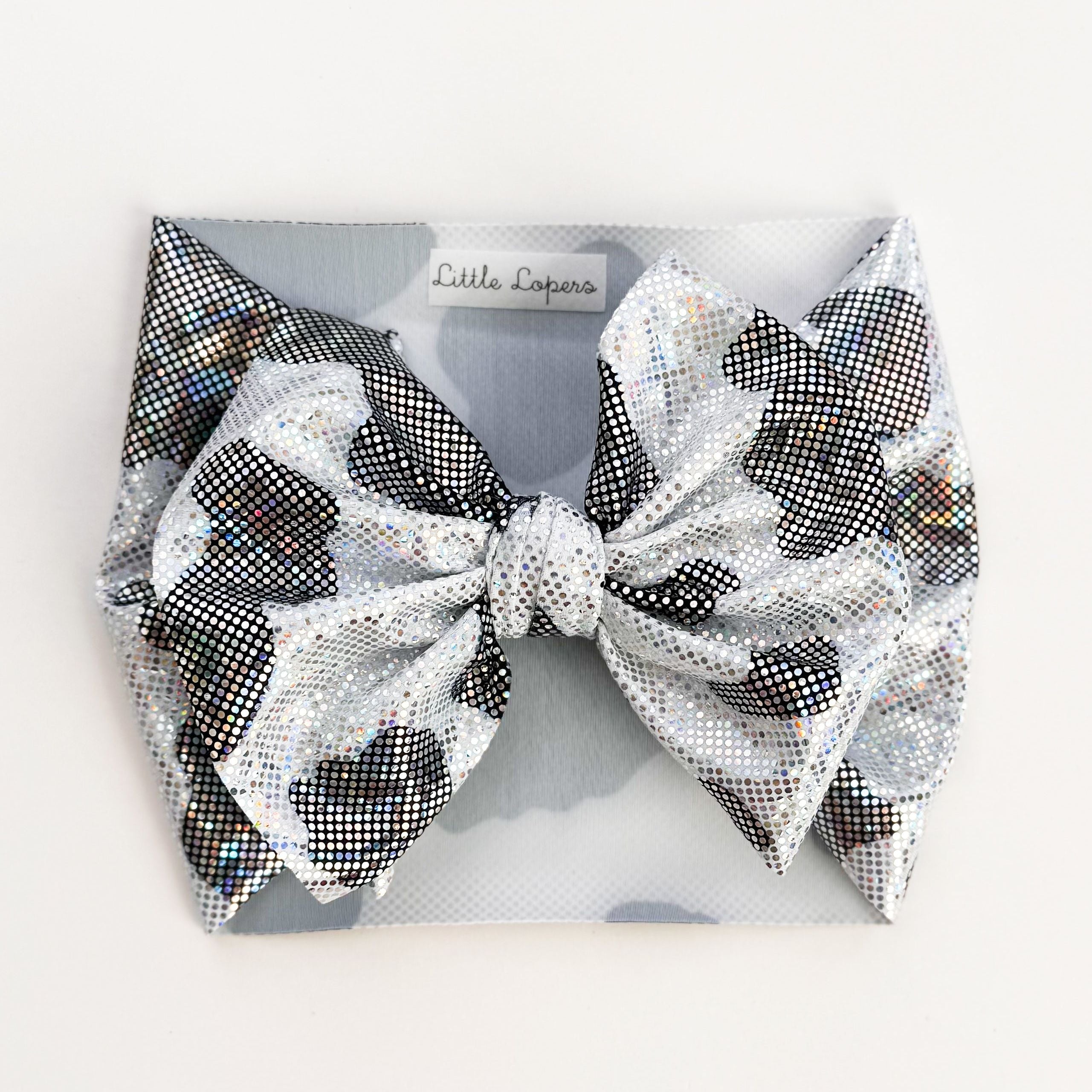 Black Cow Shimmer Headwrap
