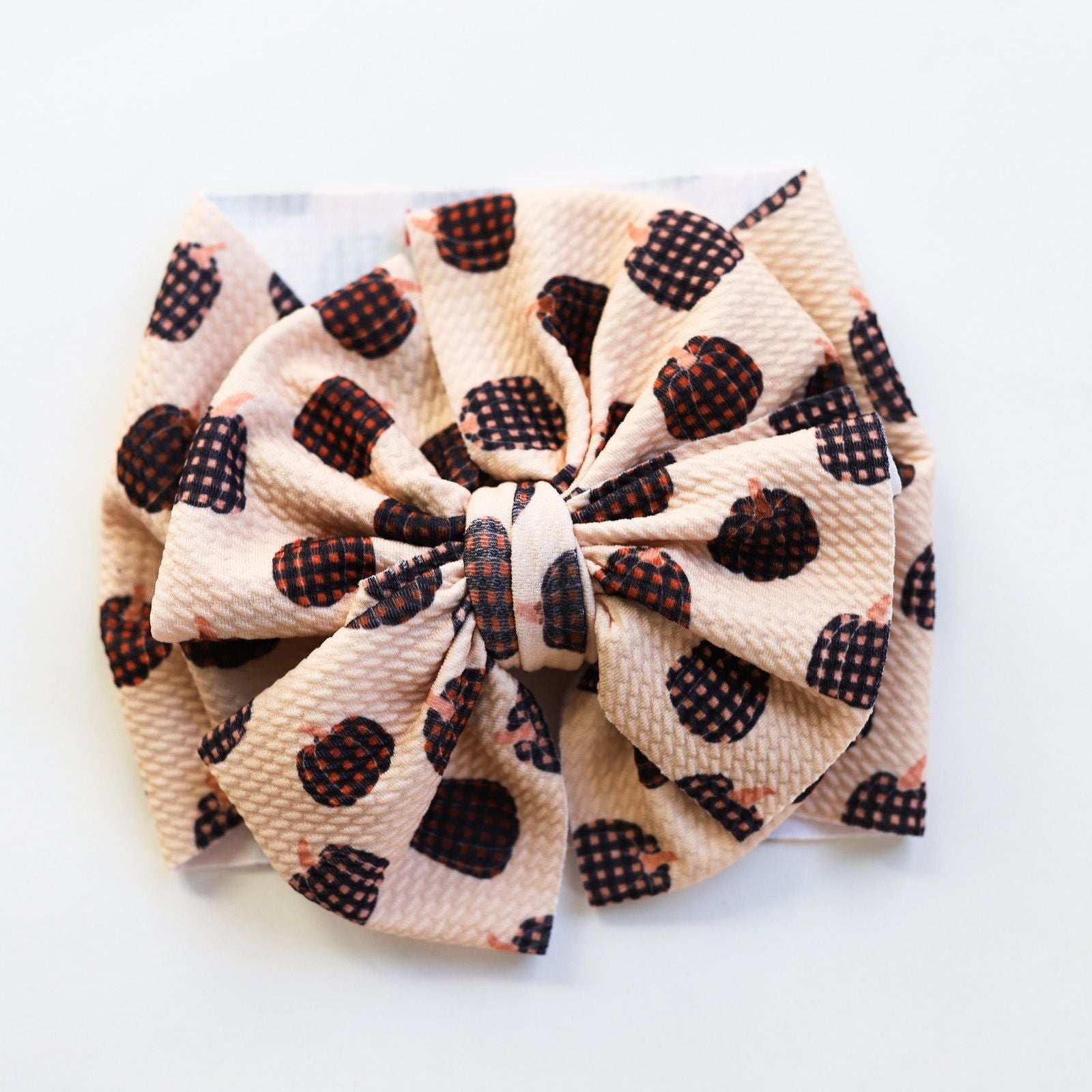 Gingham Pumpkin Headwrap