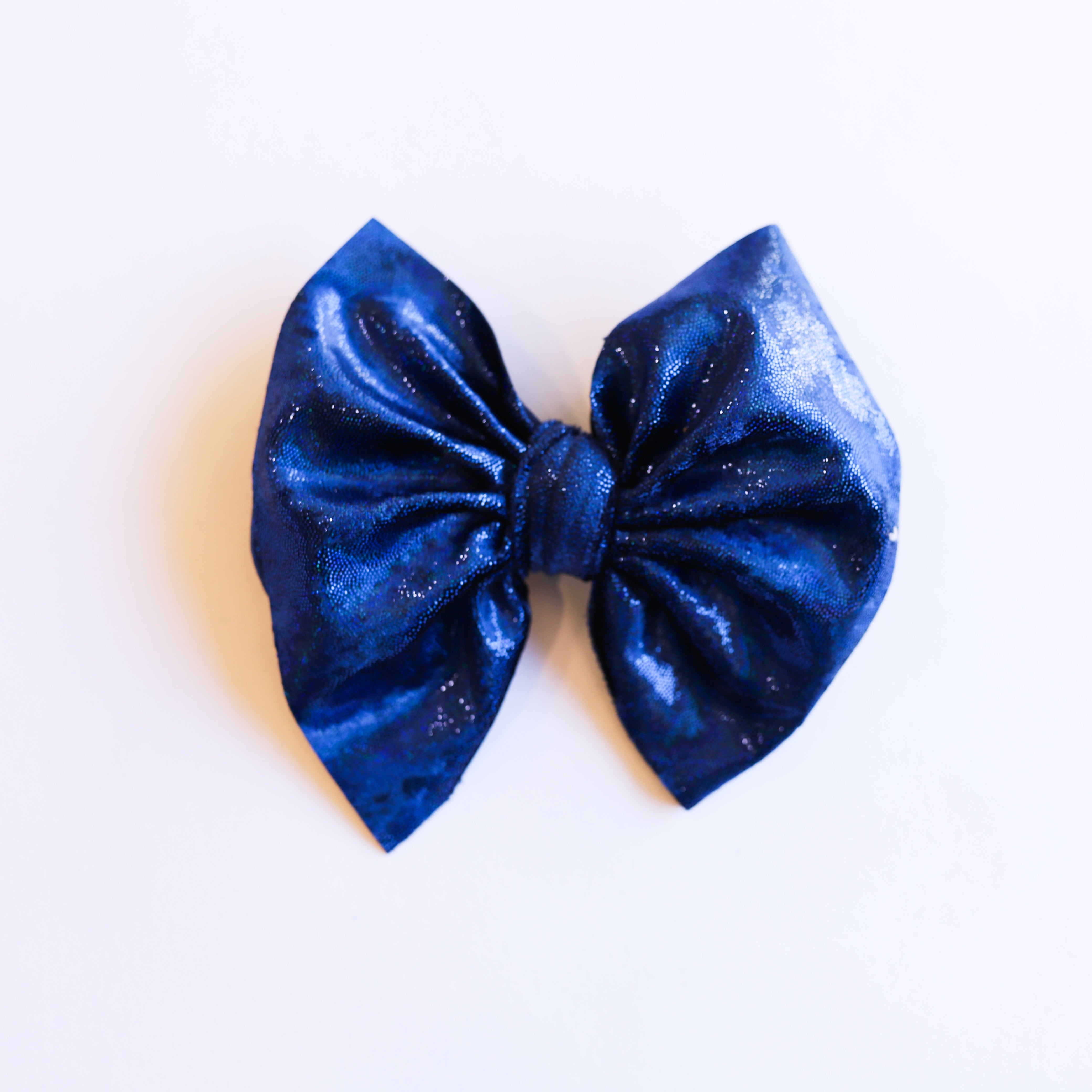Blue Shimmery Velvet Bow