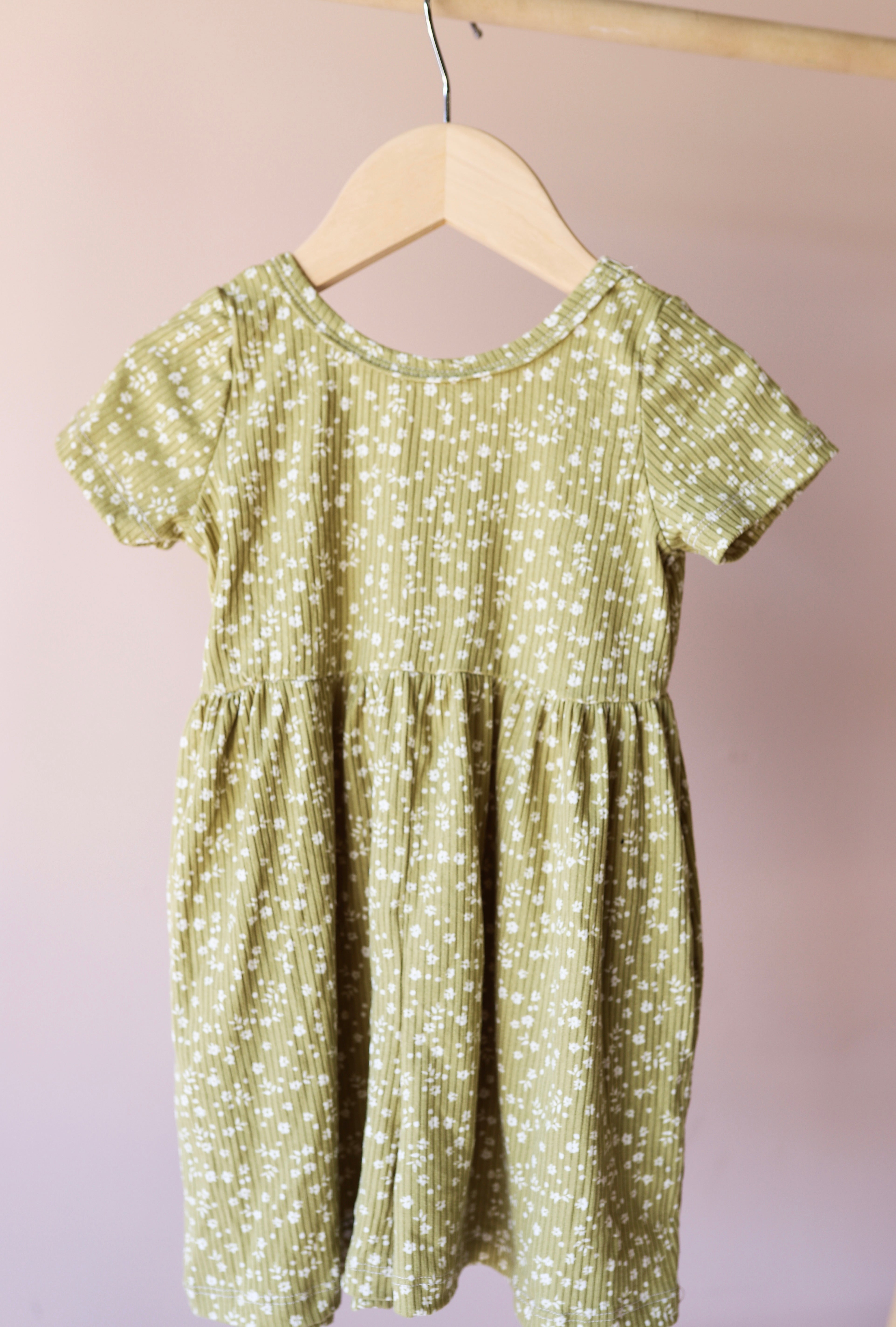 Green Floral Short Leggy Romper