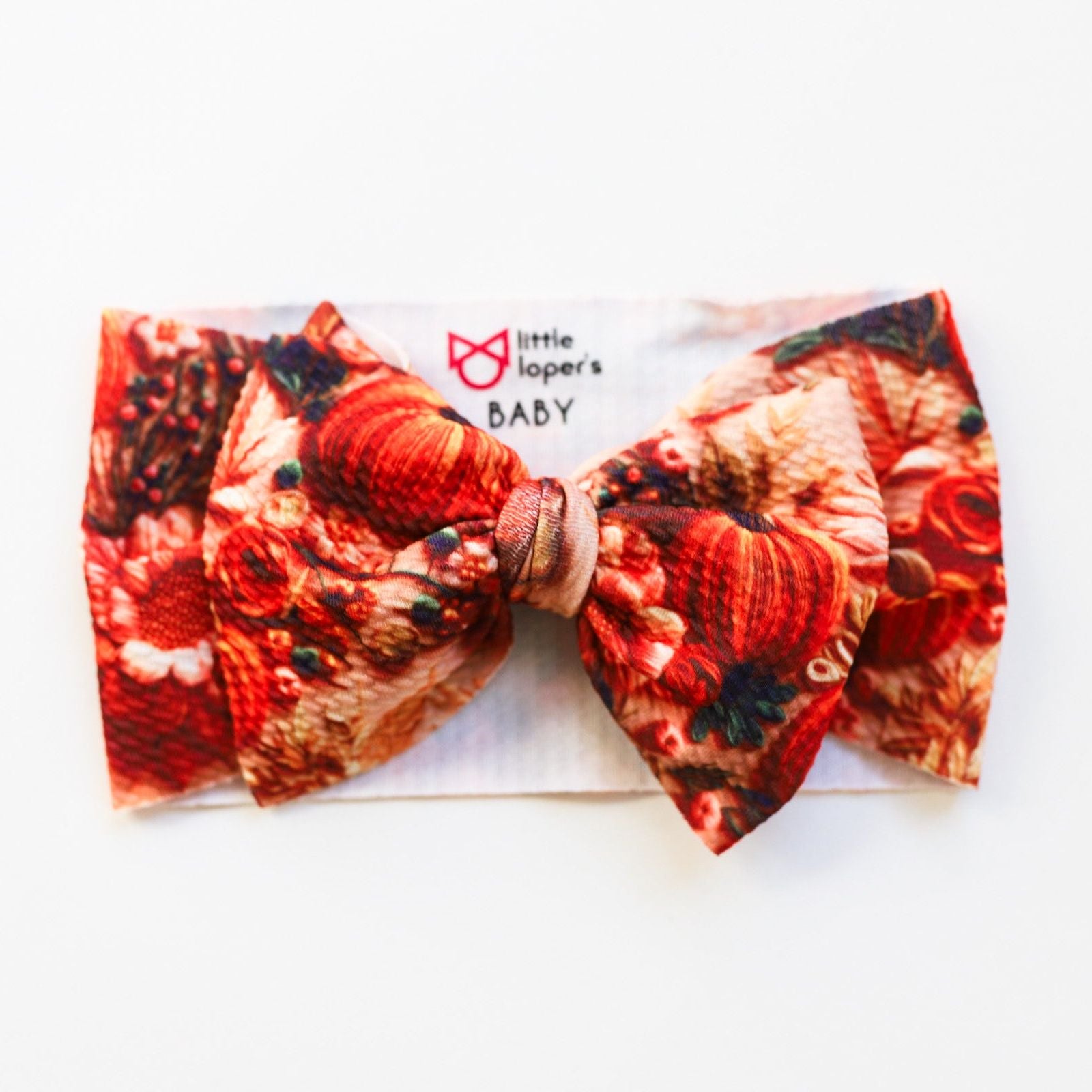 Fall Faux Embroidered Headwrap