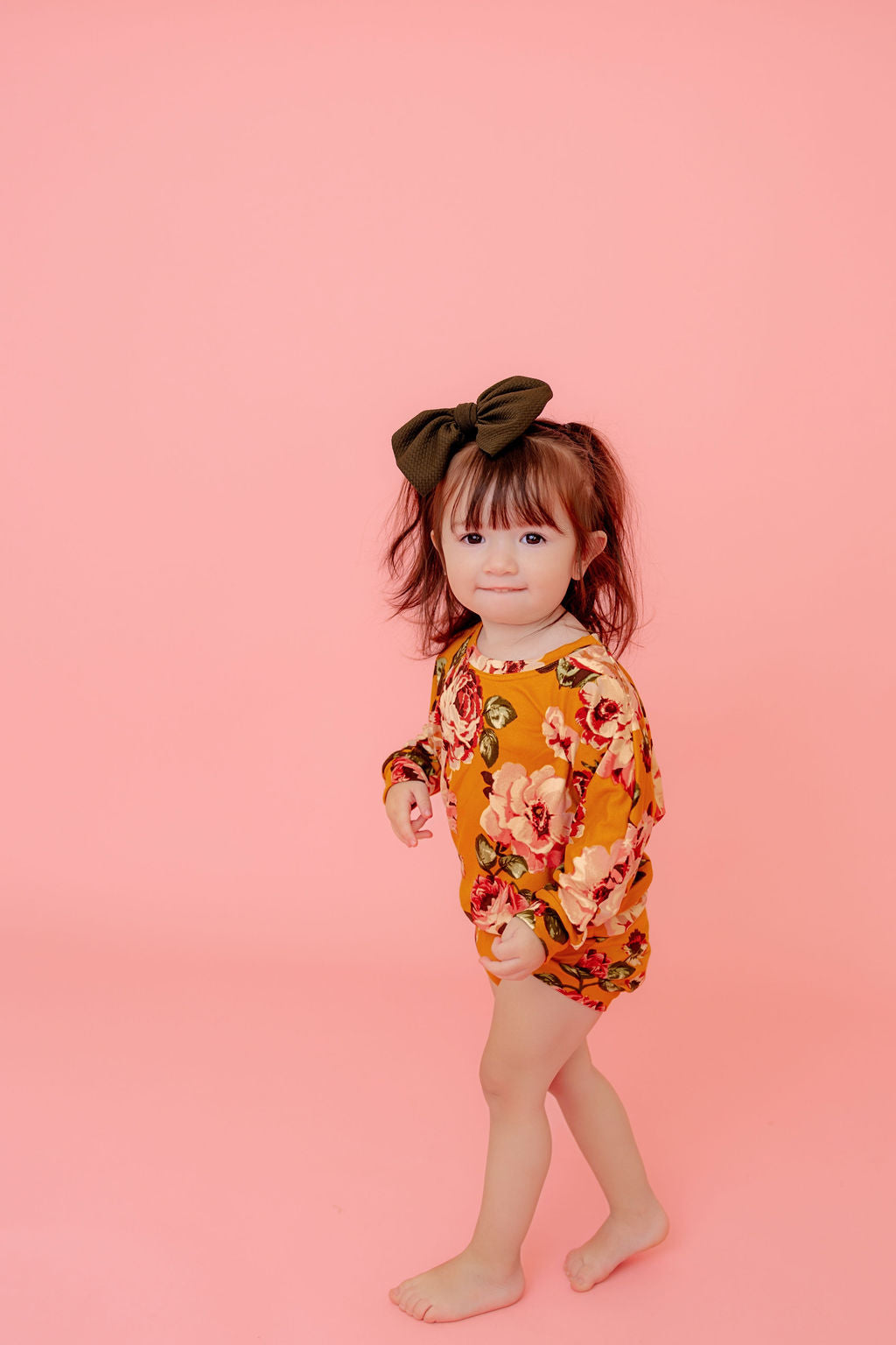 Mustard Floral Lounge Set