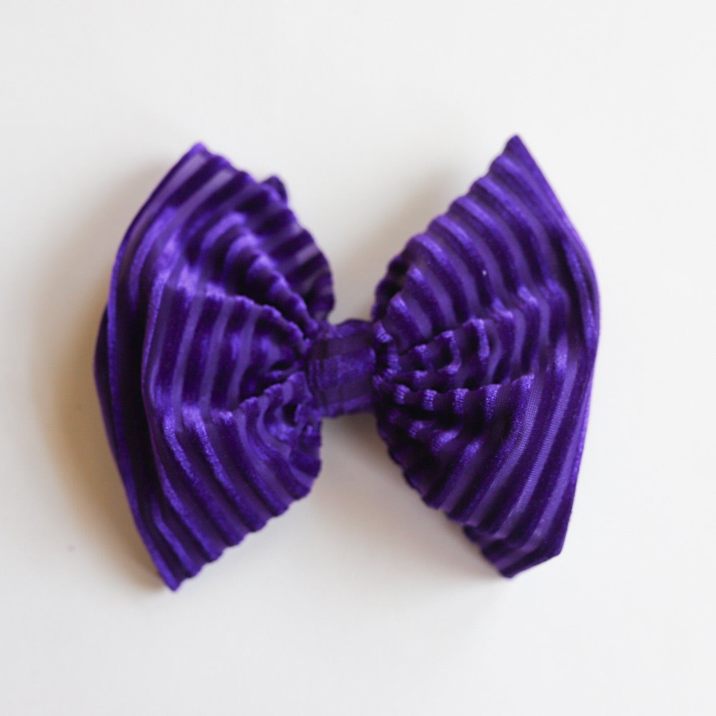 Purple Luxe Big + Skinny Bow