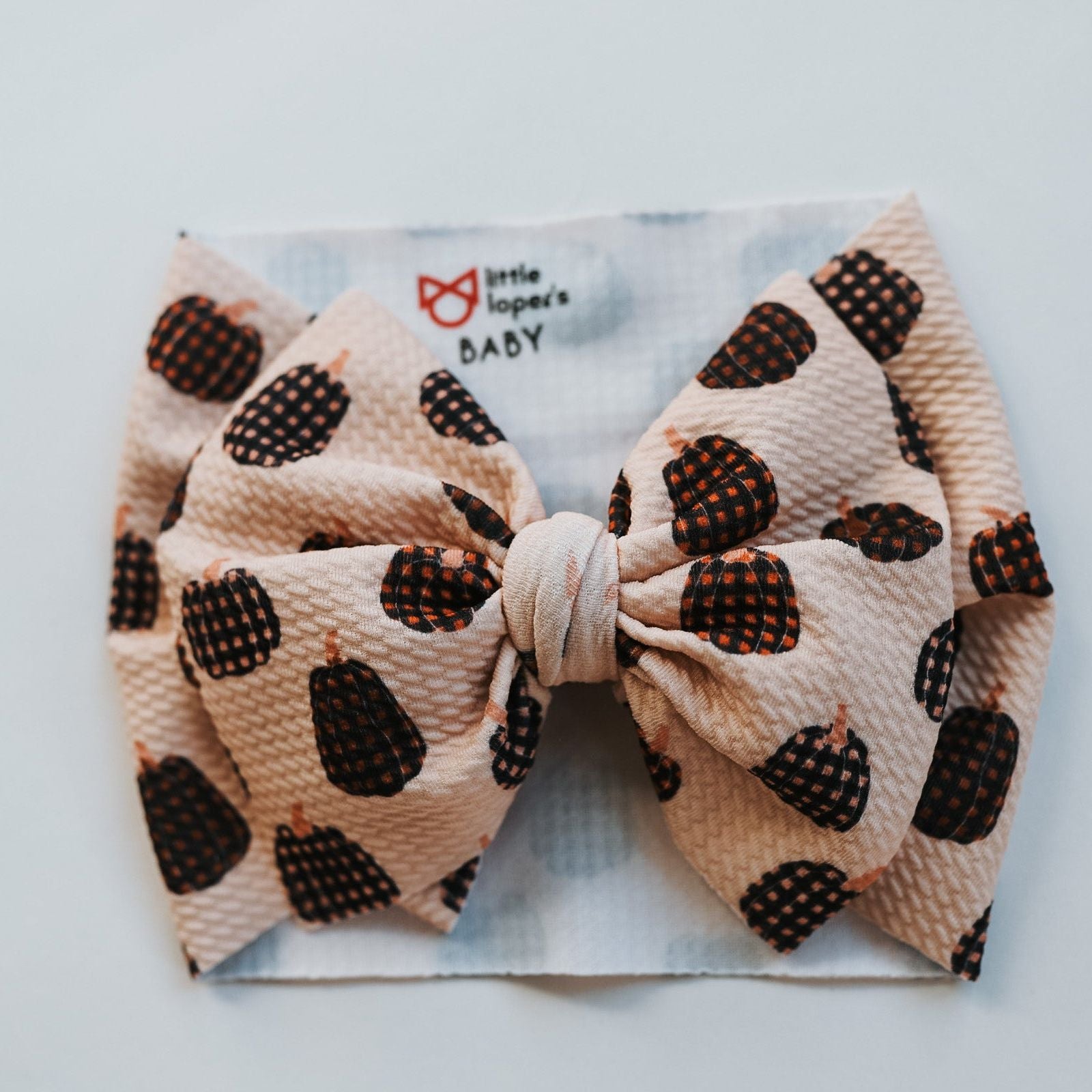 Gingham Pumpkin Headwrap