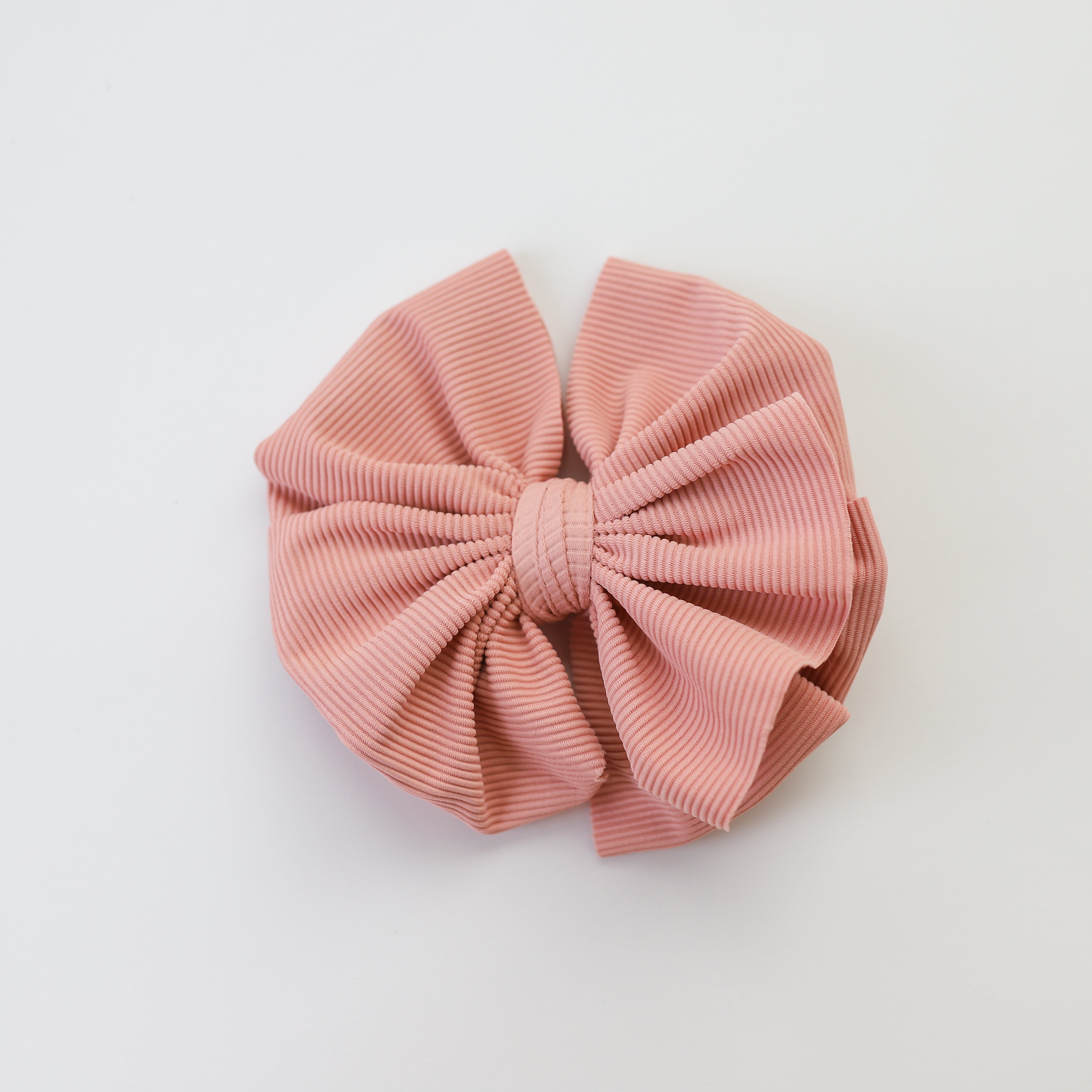 Nude Ribbed Bow