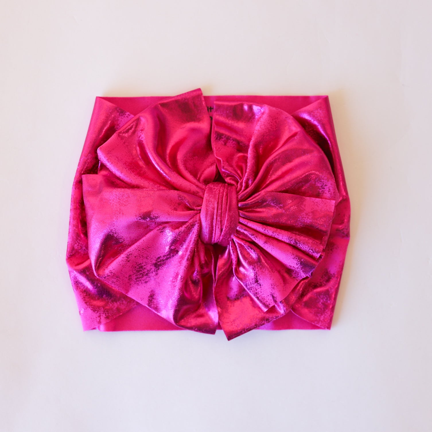 Pink Shimmer Distressed Headwrap