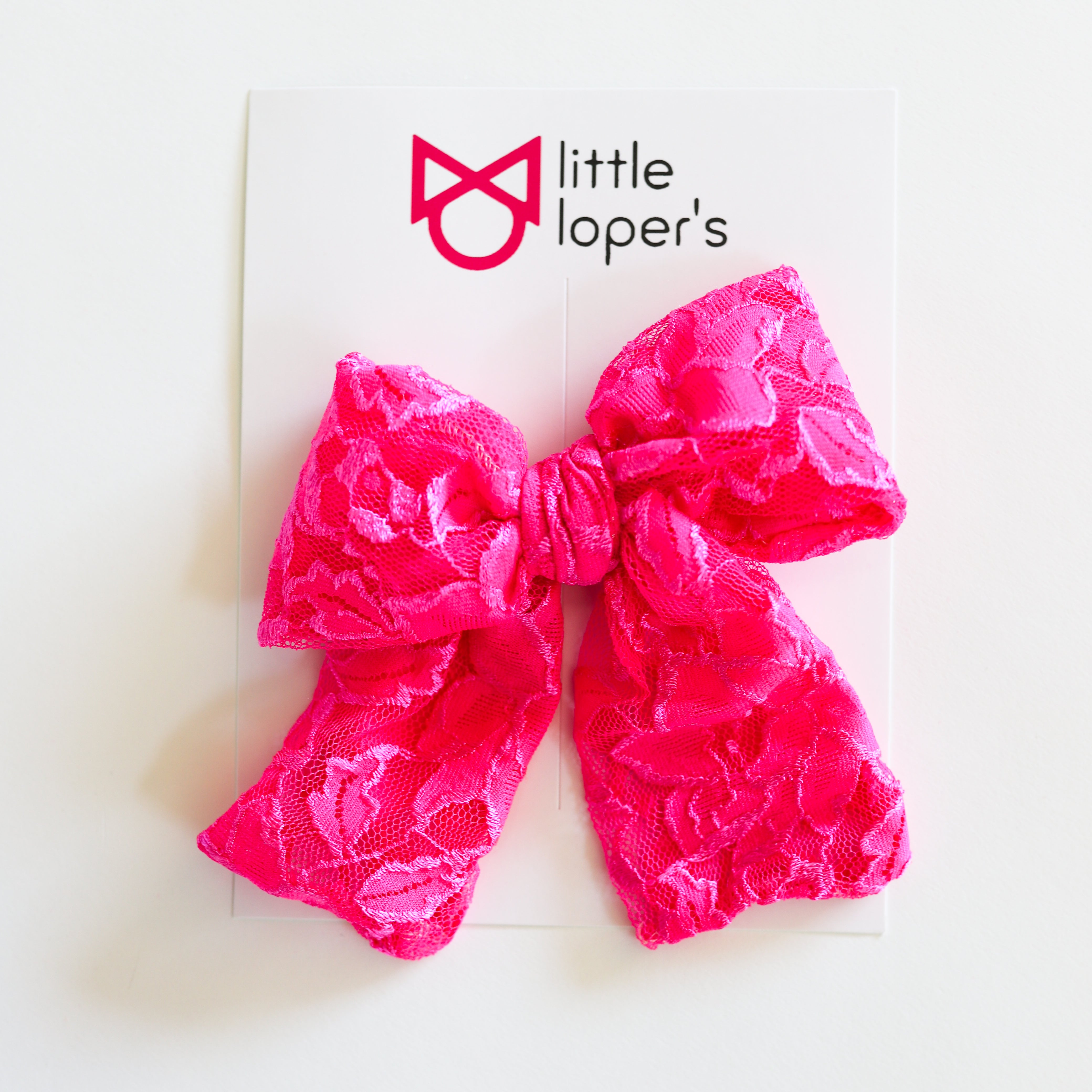 Neon Lace Party Bow