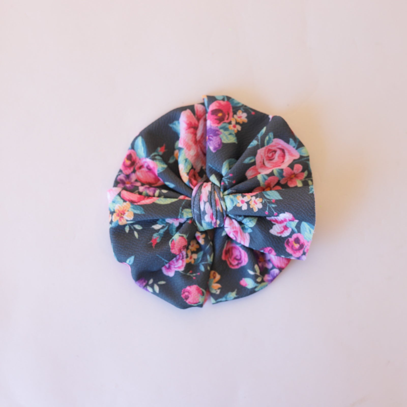 Charcoal Blooms Bow