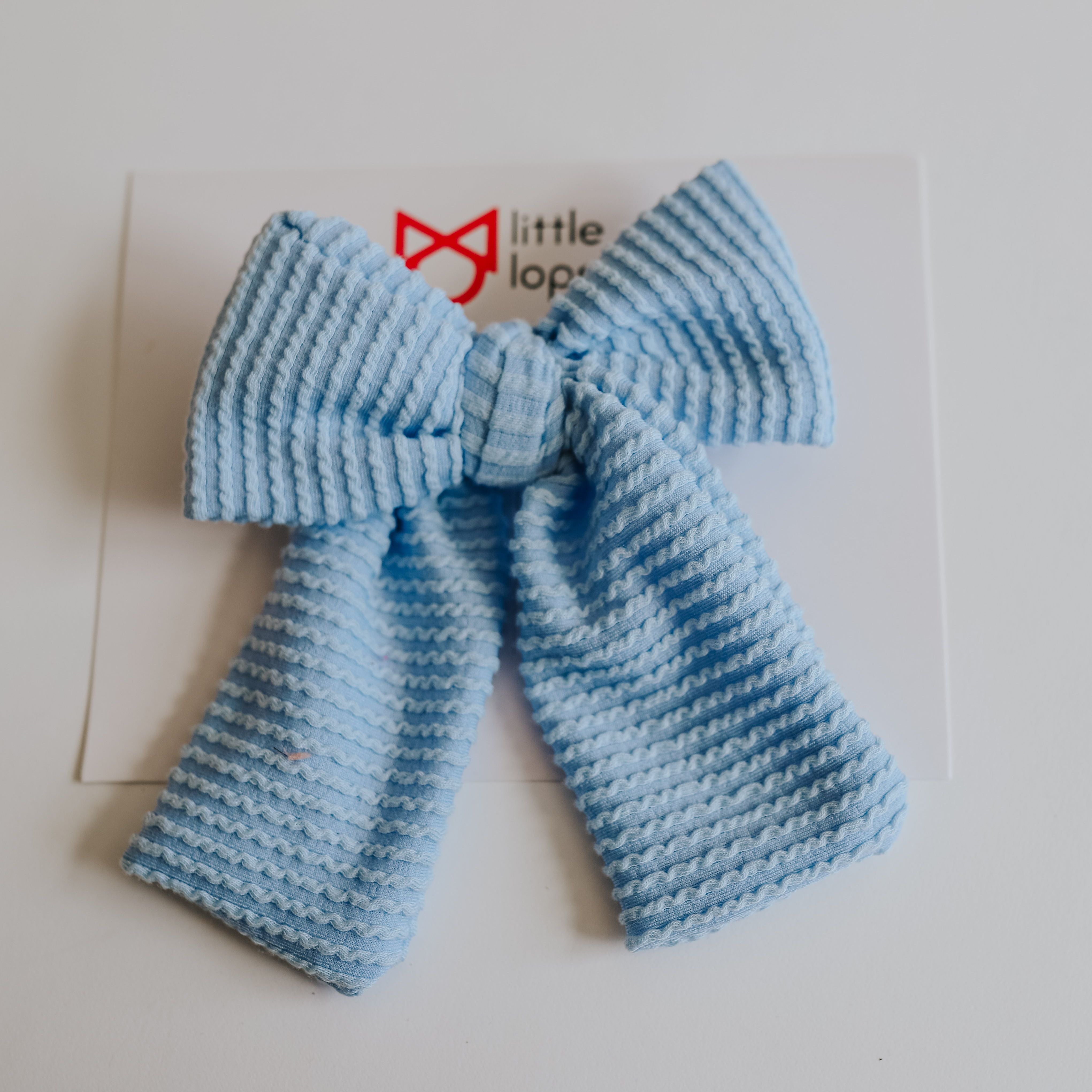 Cozy Ribbed Party Bows Set of 5