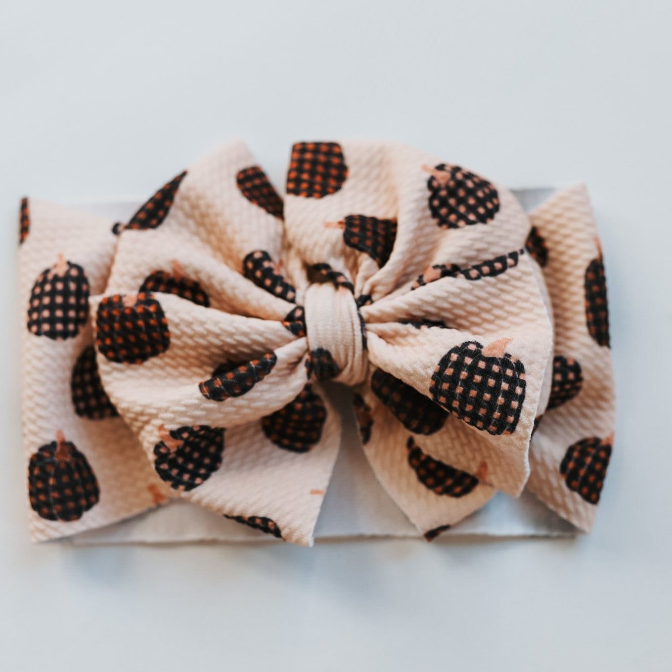 Gingham Pumpkin Headwrap