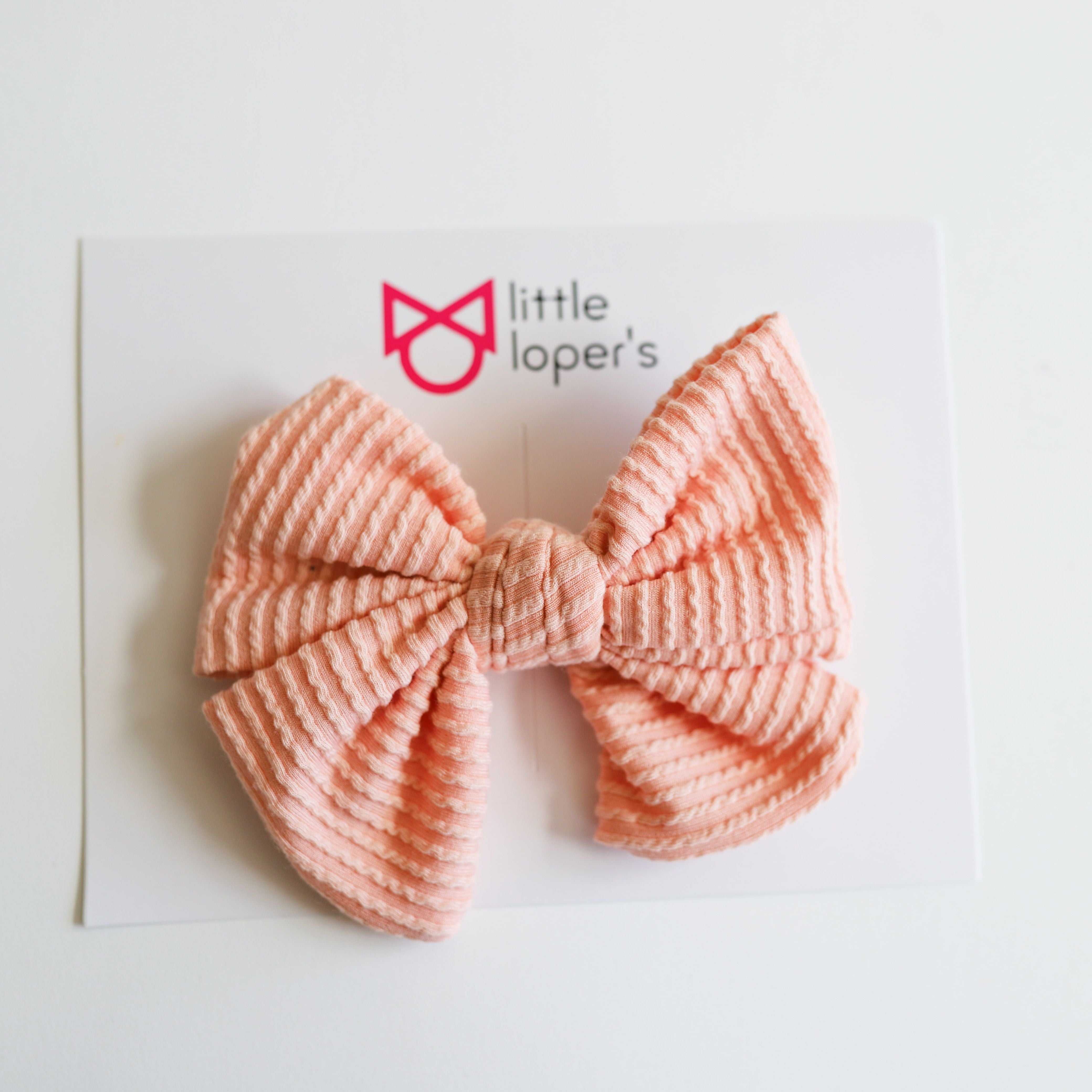 Cozy Ribbed Party Bows Set of 5