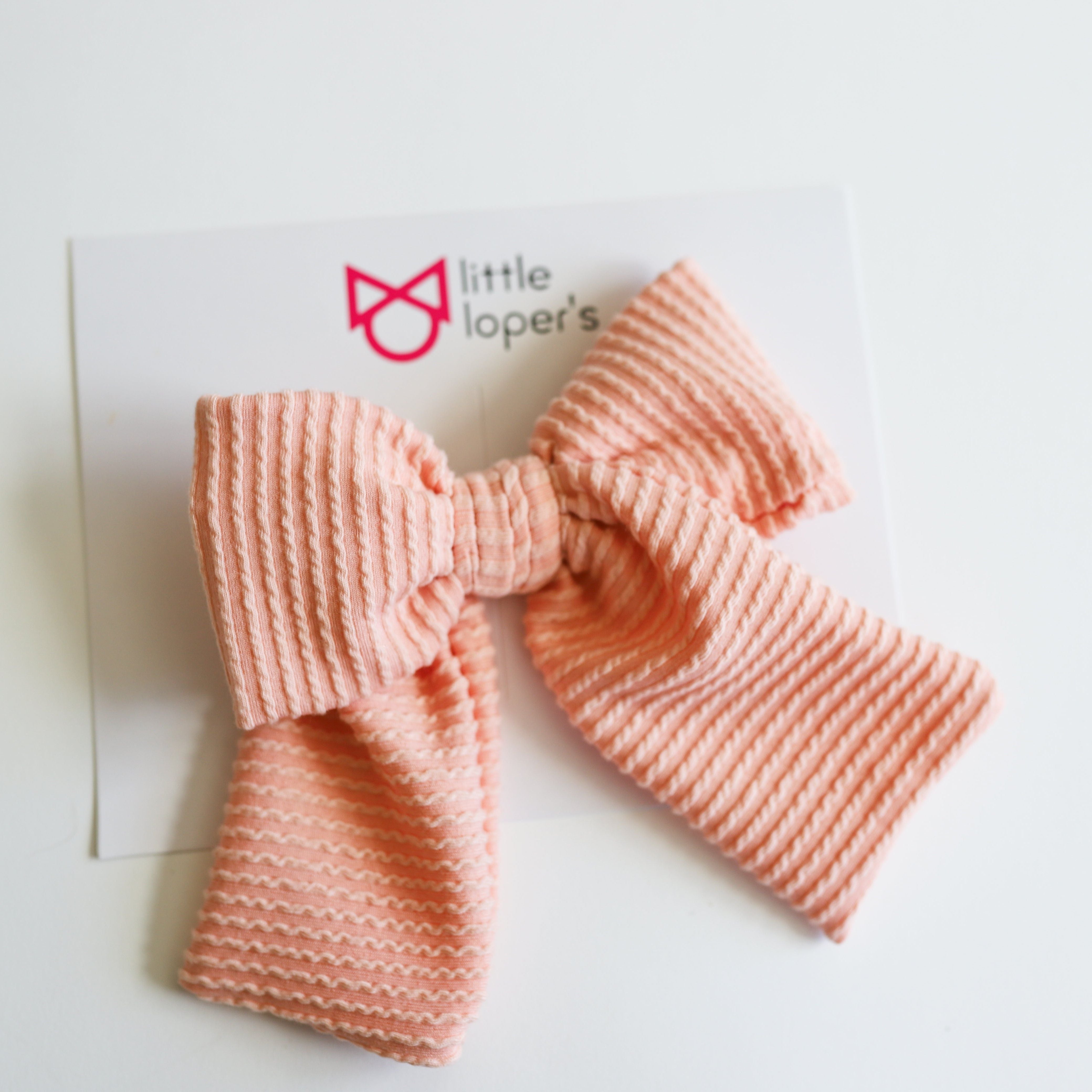 Cozy Ribbed Party Bows Set of 5