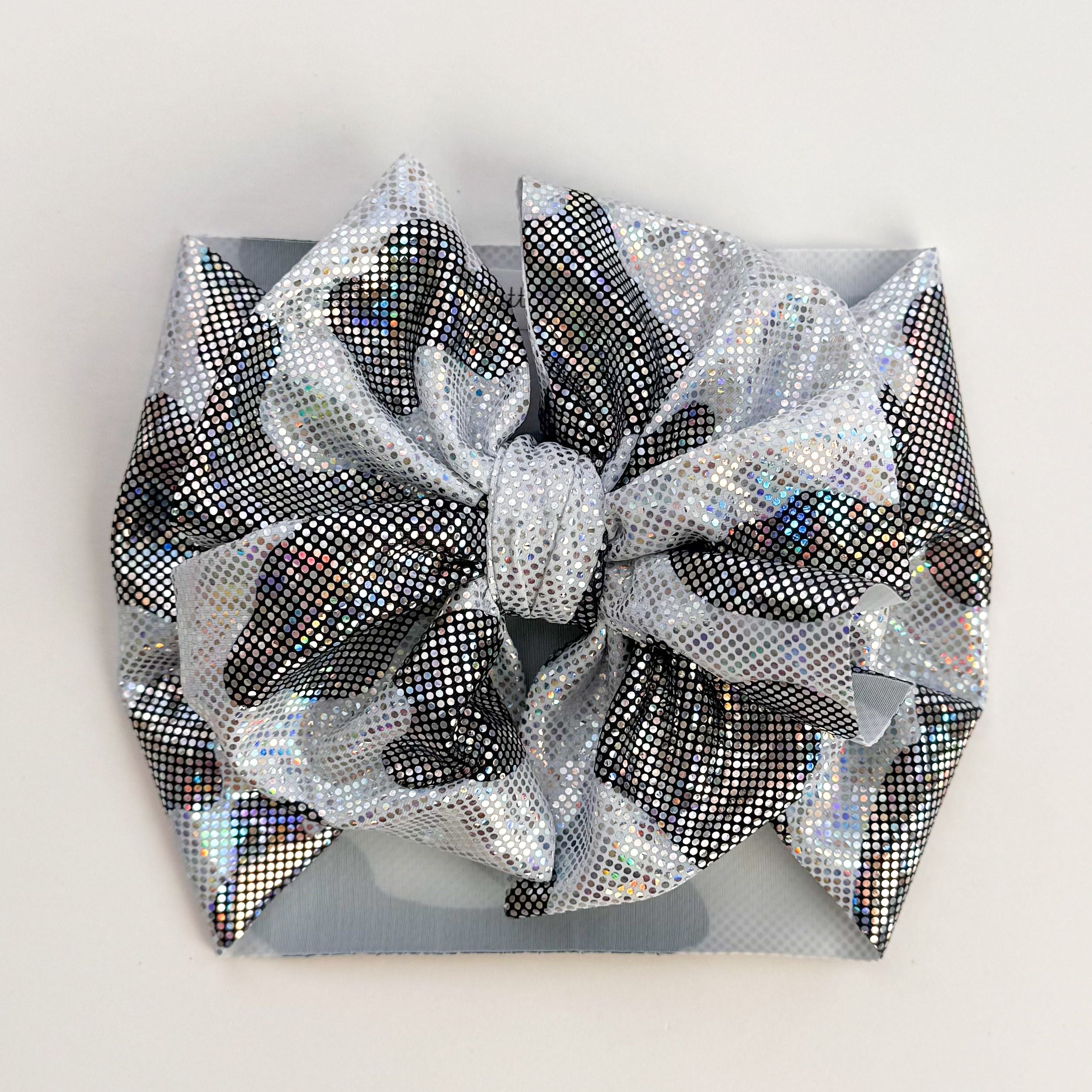 Black Cow Shimmer Headwrap