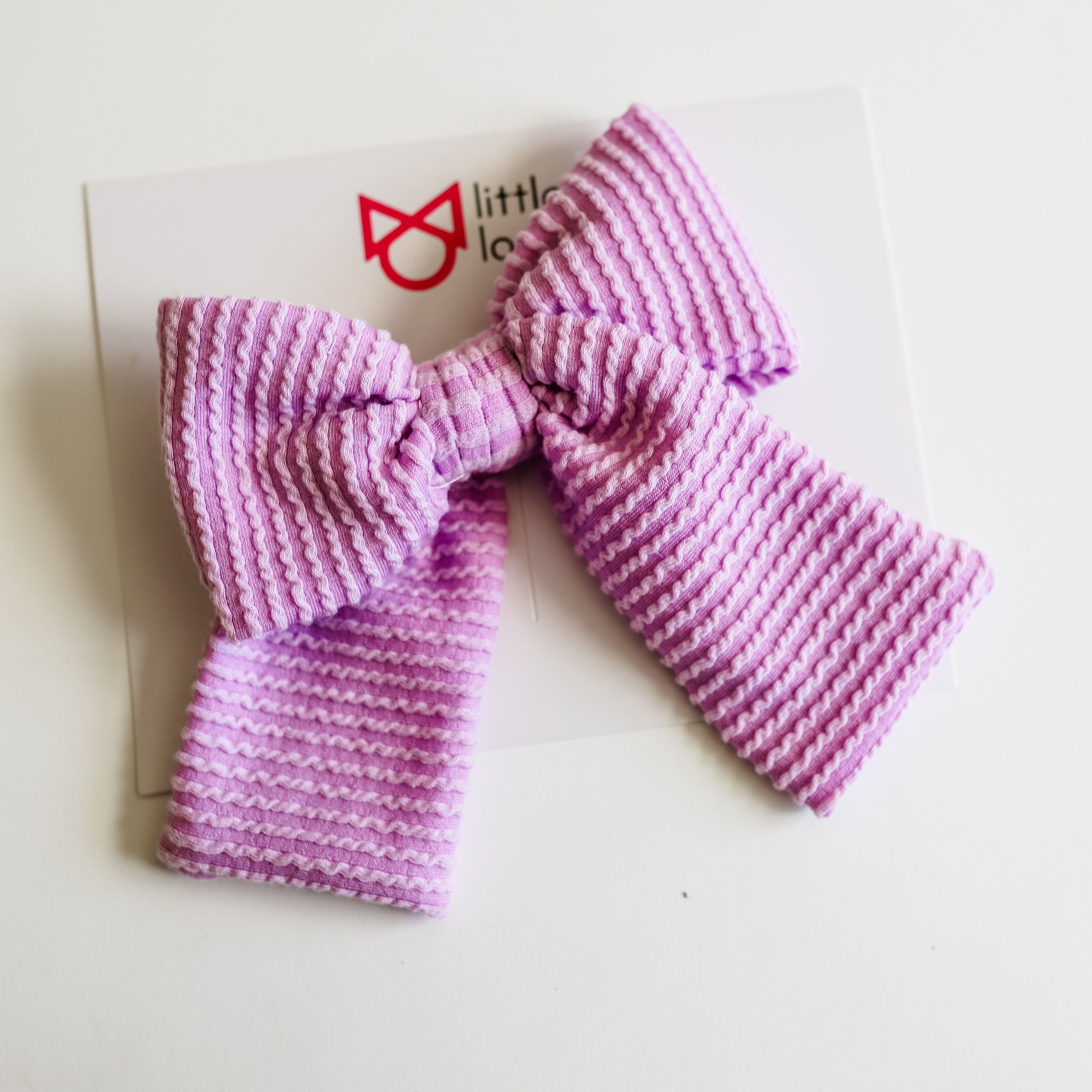Cozy Ribbed Party Bows Set of 5