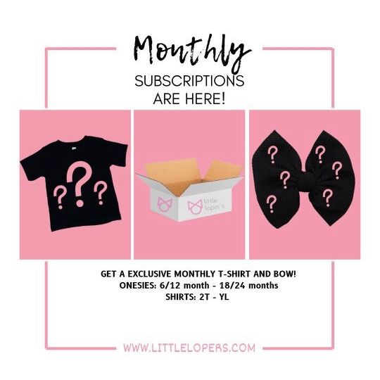 Exclusive T-shirt + Bow Monthly Subscription