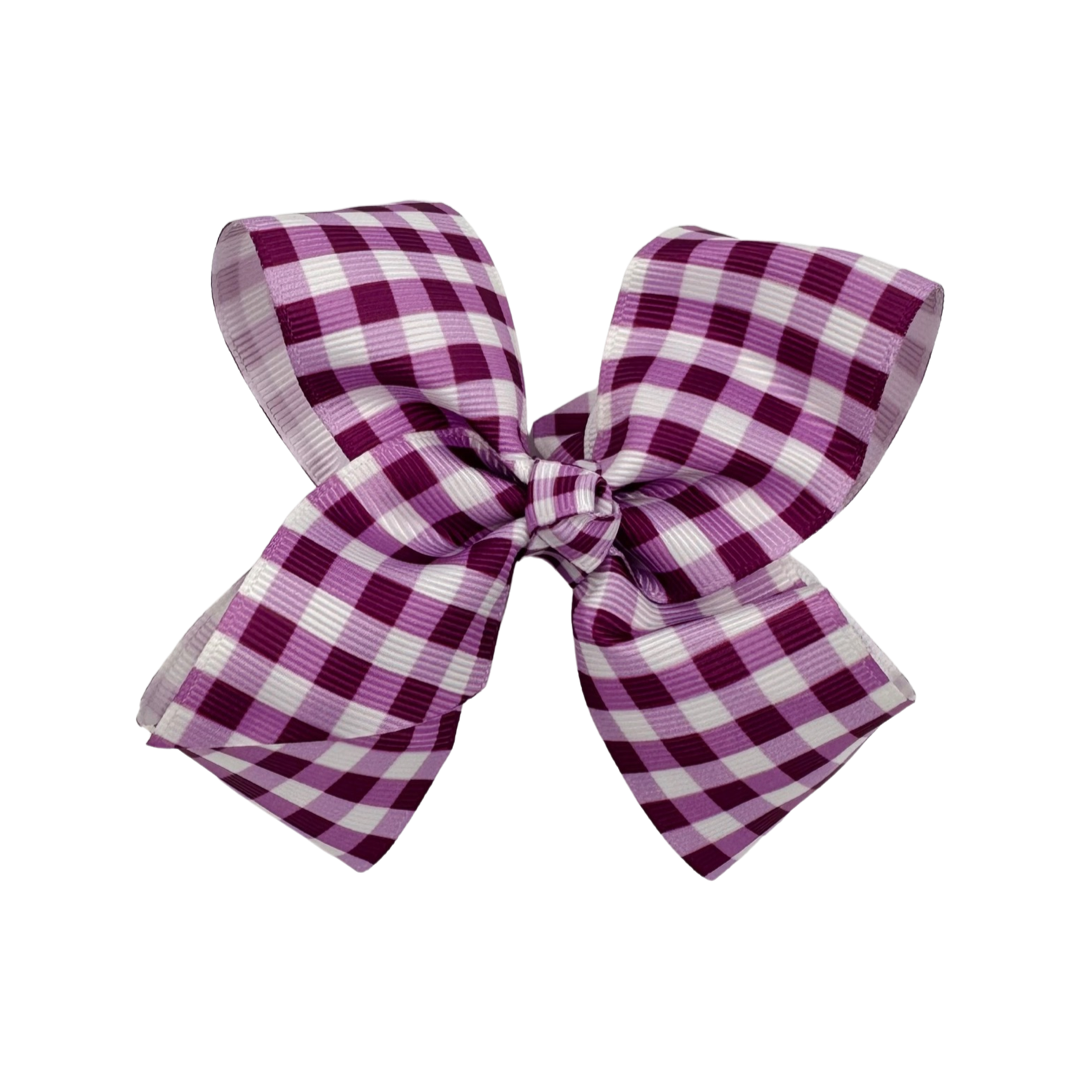 Set of 5 6 Inch Ribbon Gingham