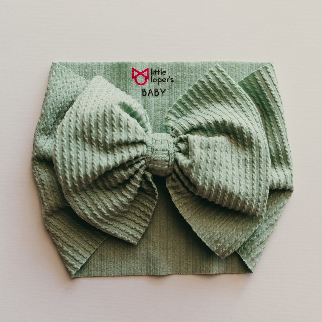 Ribbed Sage Headwrap