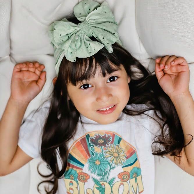 Green Eyelet Headwrap