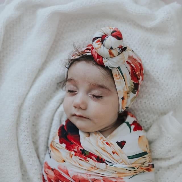 Coral Bliss Swaddle Blanket Set