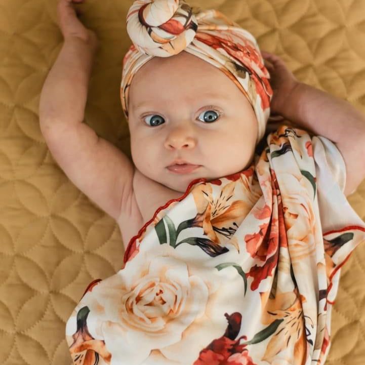 Coral Bliss Swaddle Blanket Set