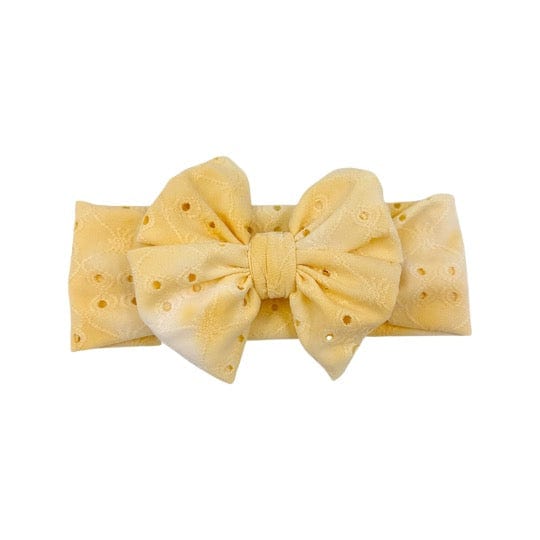 Yellow Eyelet Headwrap