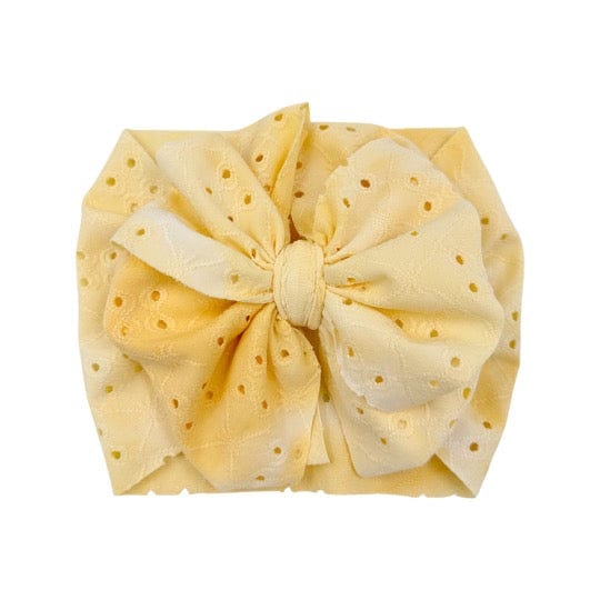 Yellow Eyelet Headwrap