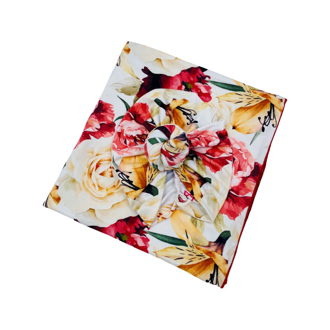 Coral Bliss Swaddle Blanket Set