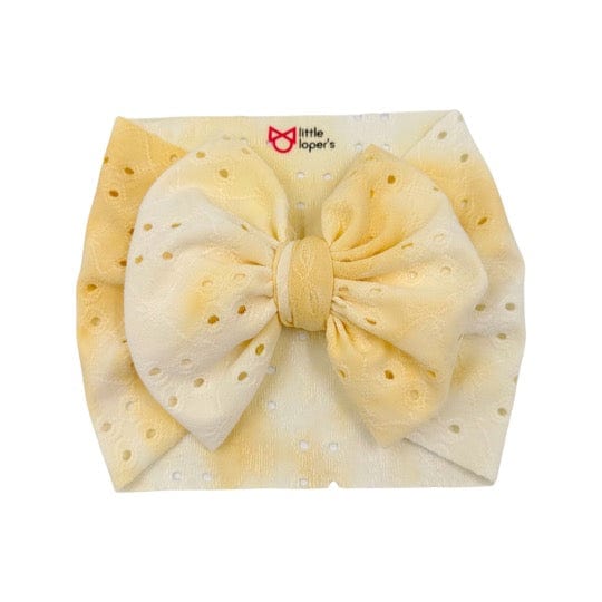 Yellow Eyelet Headwrap