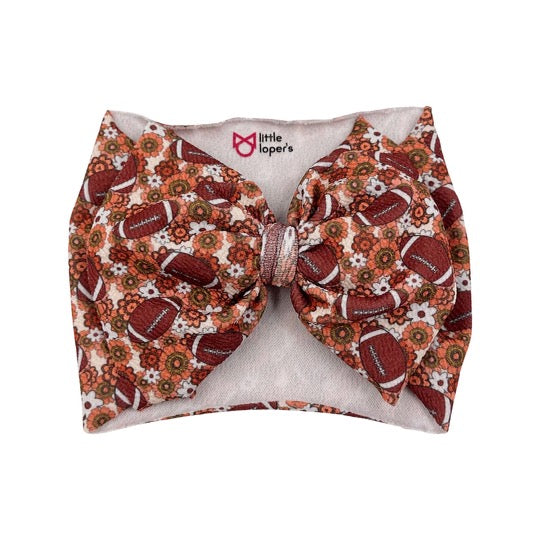 Retro Floral Football Headwrap
