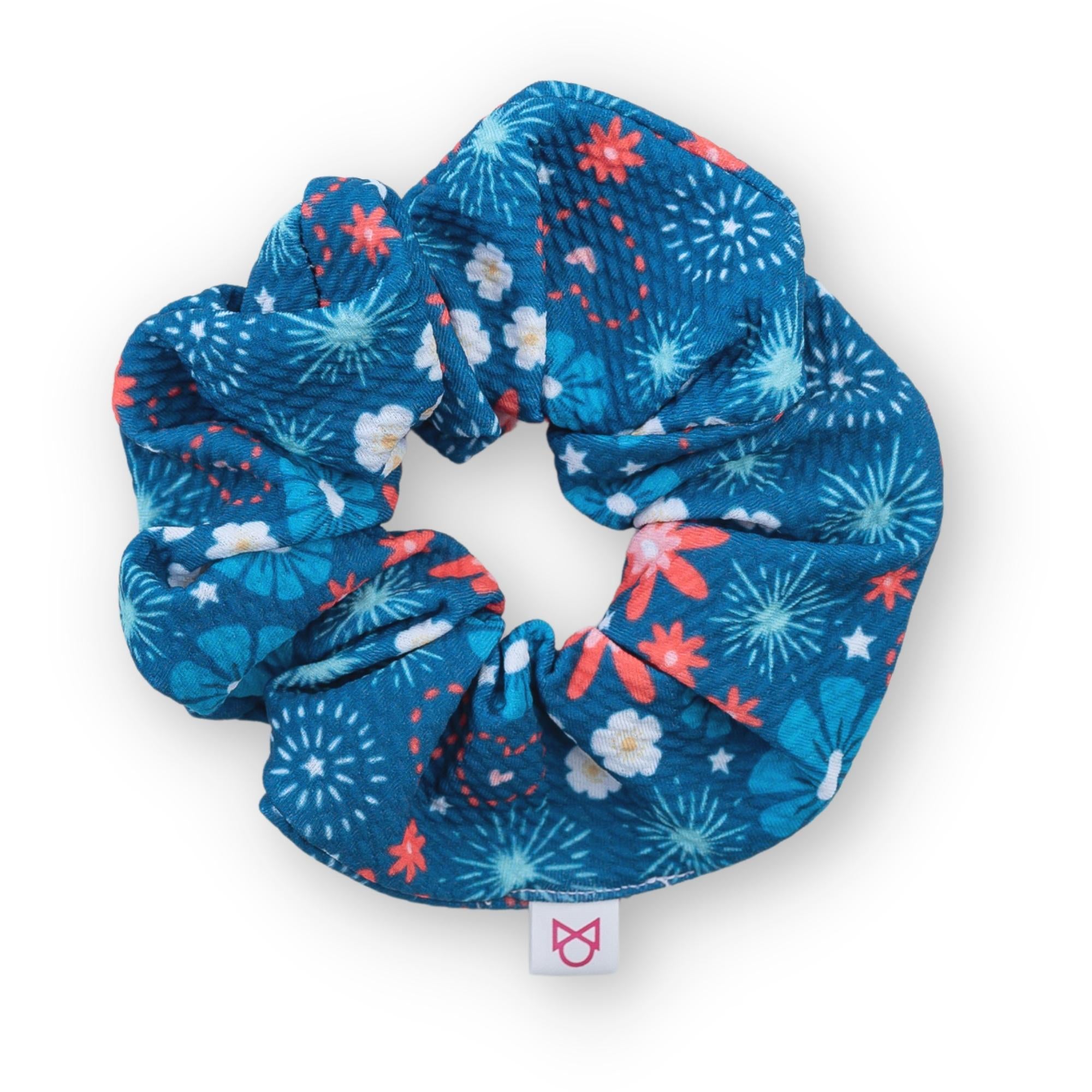 Sparkler Floral Scrunchie