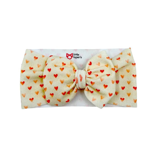 Pink Hearts Headwrap